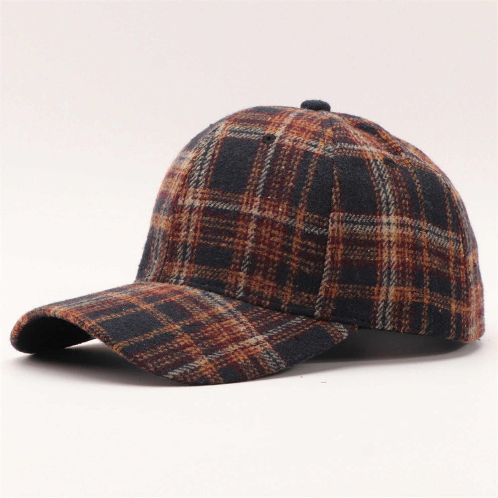 Anna-Kaci Women's Plaid Baseball Cap with Curved Brim Soft Structured Crown and Adjustable Back Strap