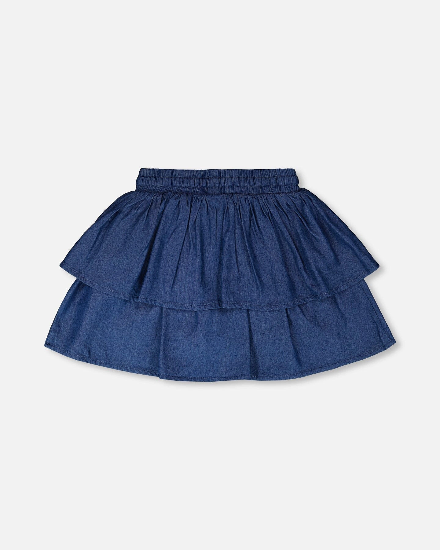 Deux par Deux Girls Chambray Tiered Skort