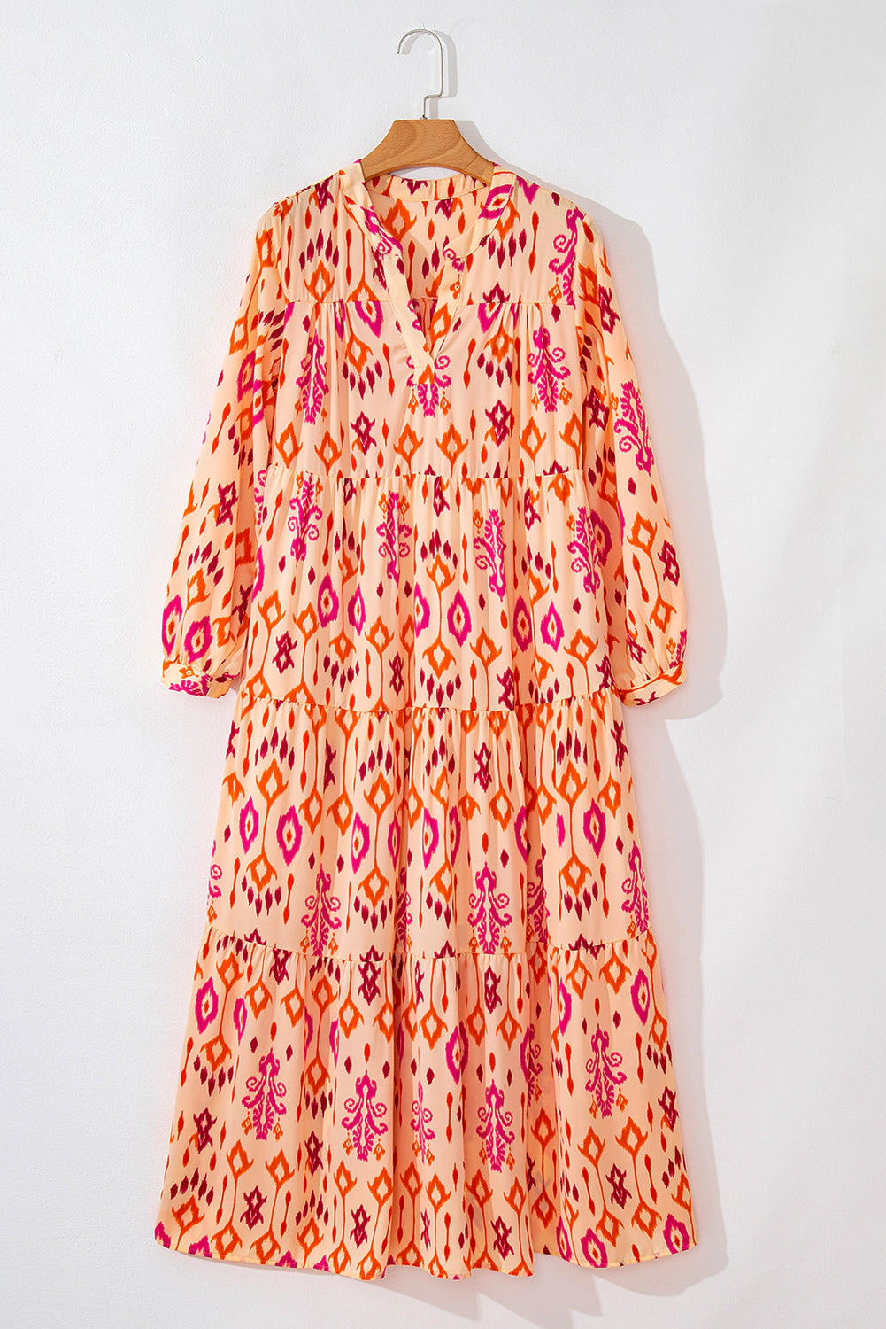 Threaded Pear Women's Marjorie Geometric Printed Maxi Dress