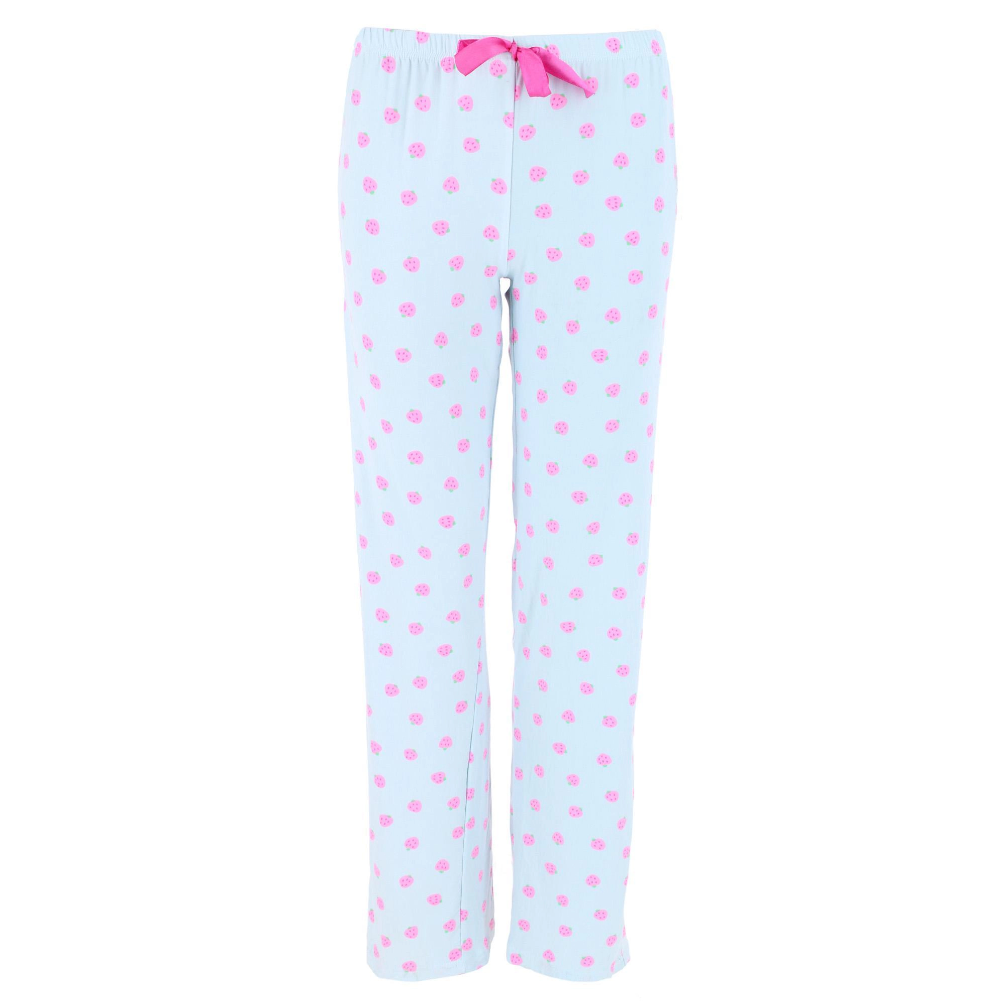 CTM Women'a Strawberry Lightweight Pajama Pants by Not A Morning Person