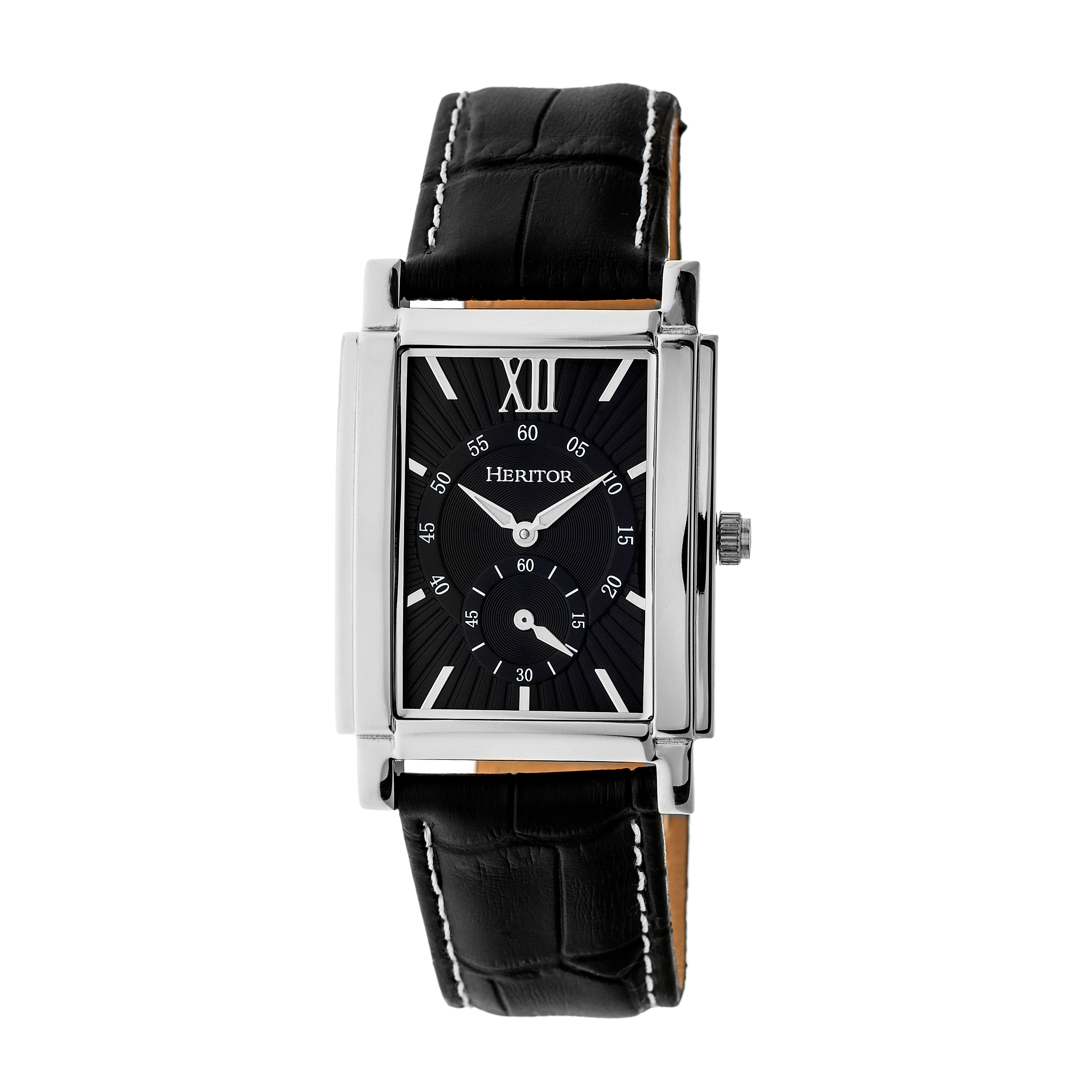 Heritor Automatic Frederick Leather-Band Watch