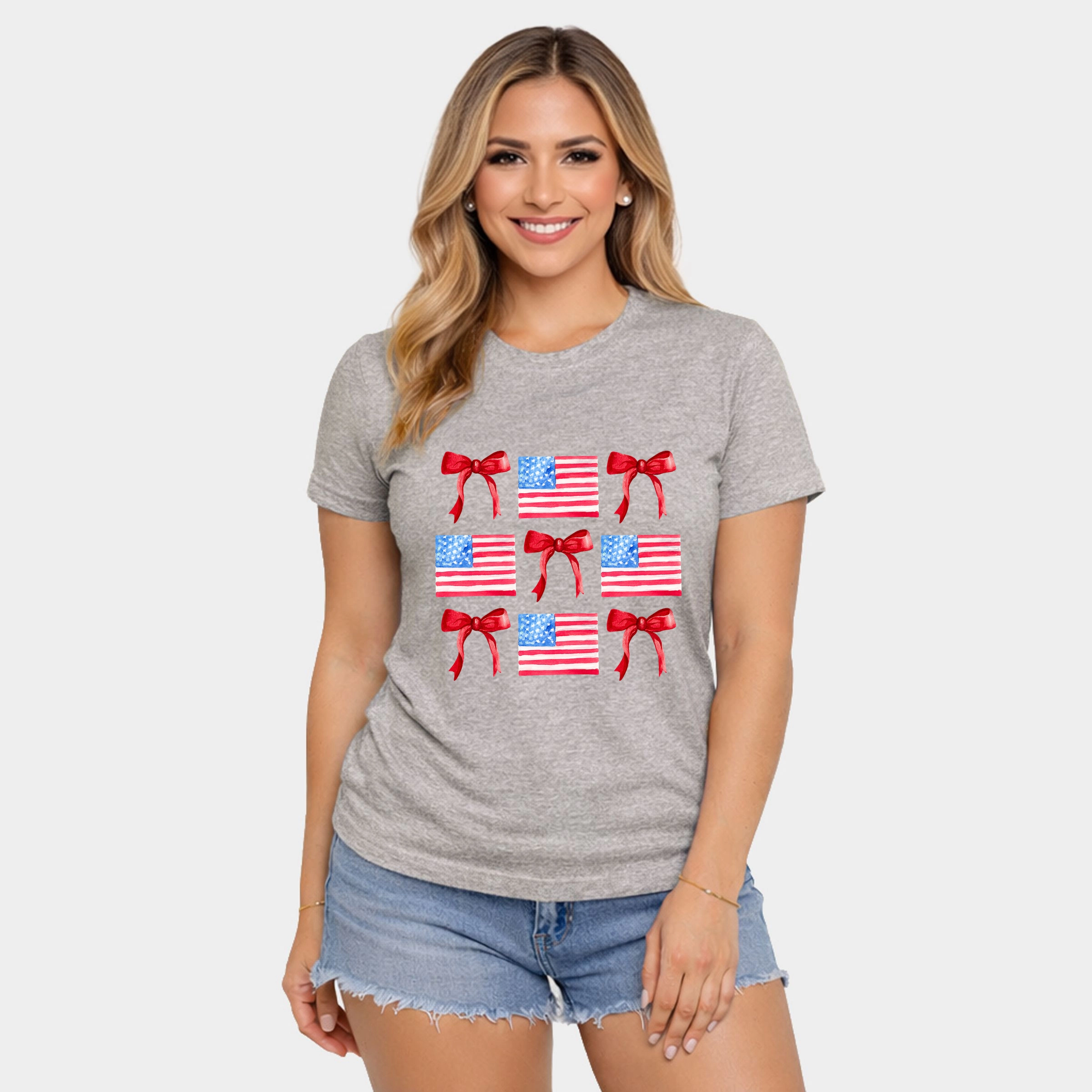 Simply Sage Market - Coquette Flags Chart Women's Short Sleeve Graphic T-Shirt