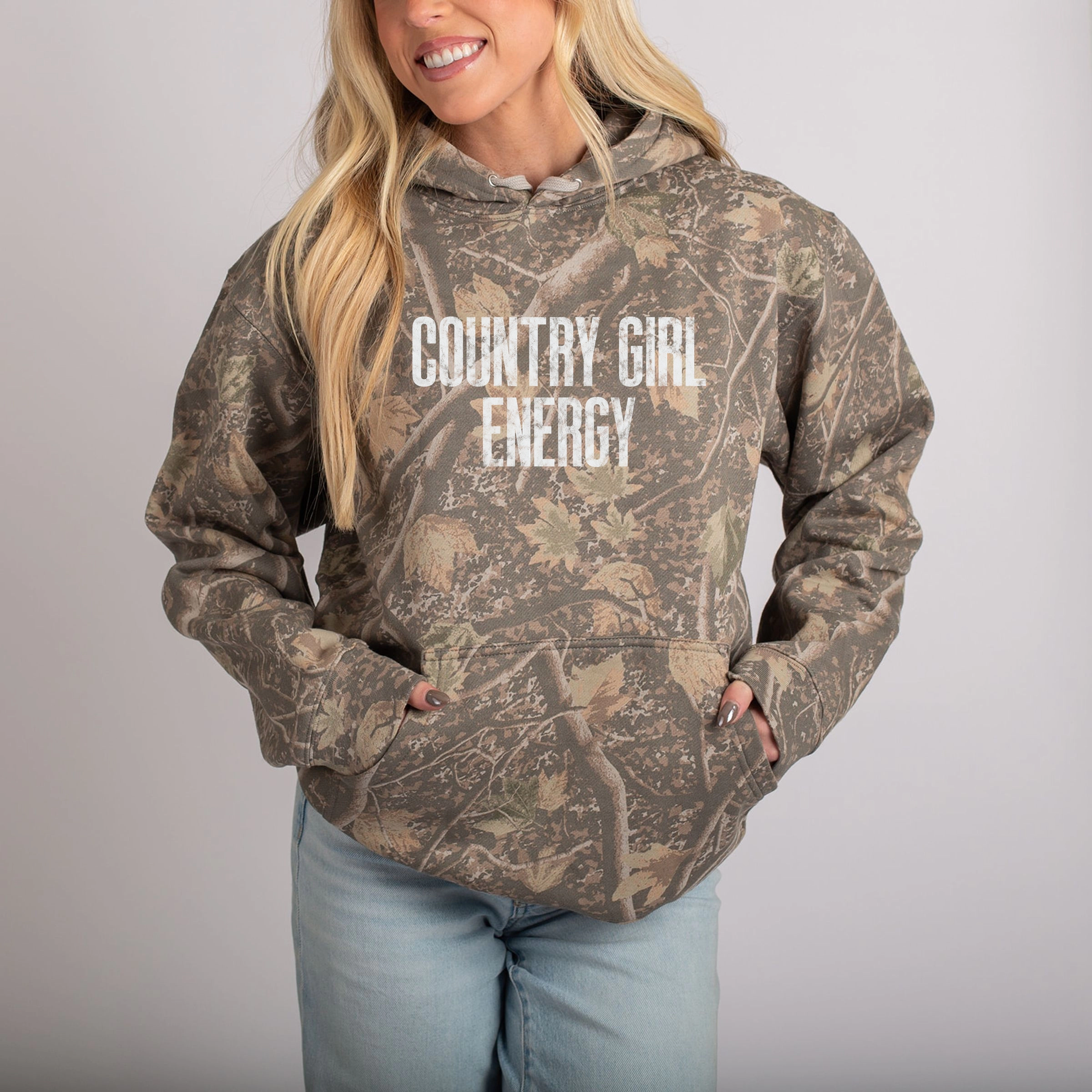 Simply Sage Market - Women's Camo Hoodie Country Girl Energy