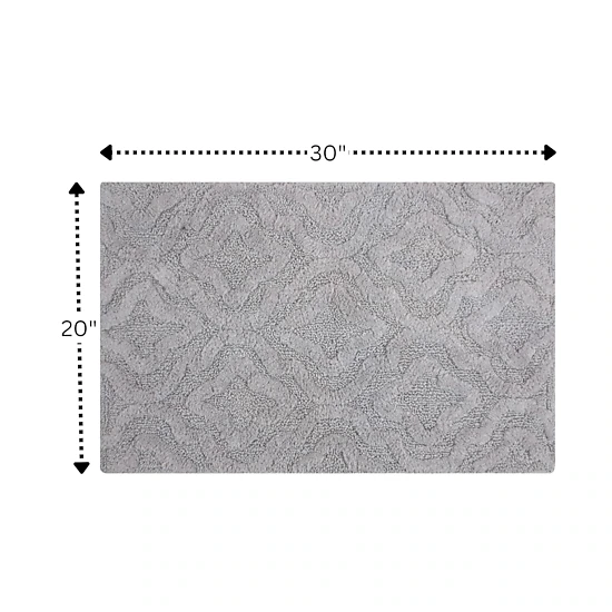 Link Bath Rug 220 GSF Soft Plush Cotton Non Skid Back By Knightsbridge