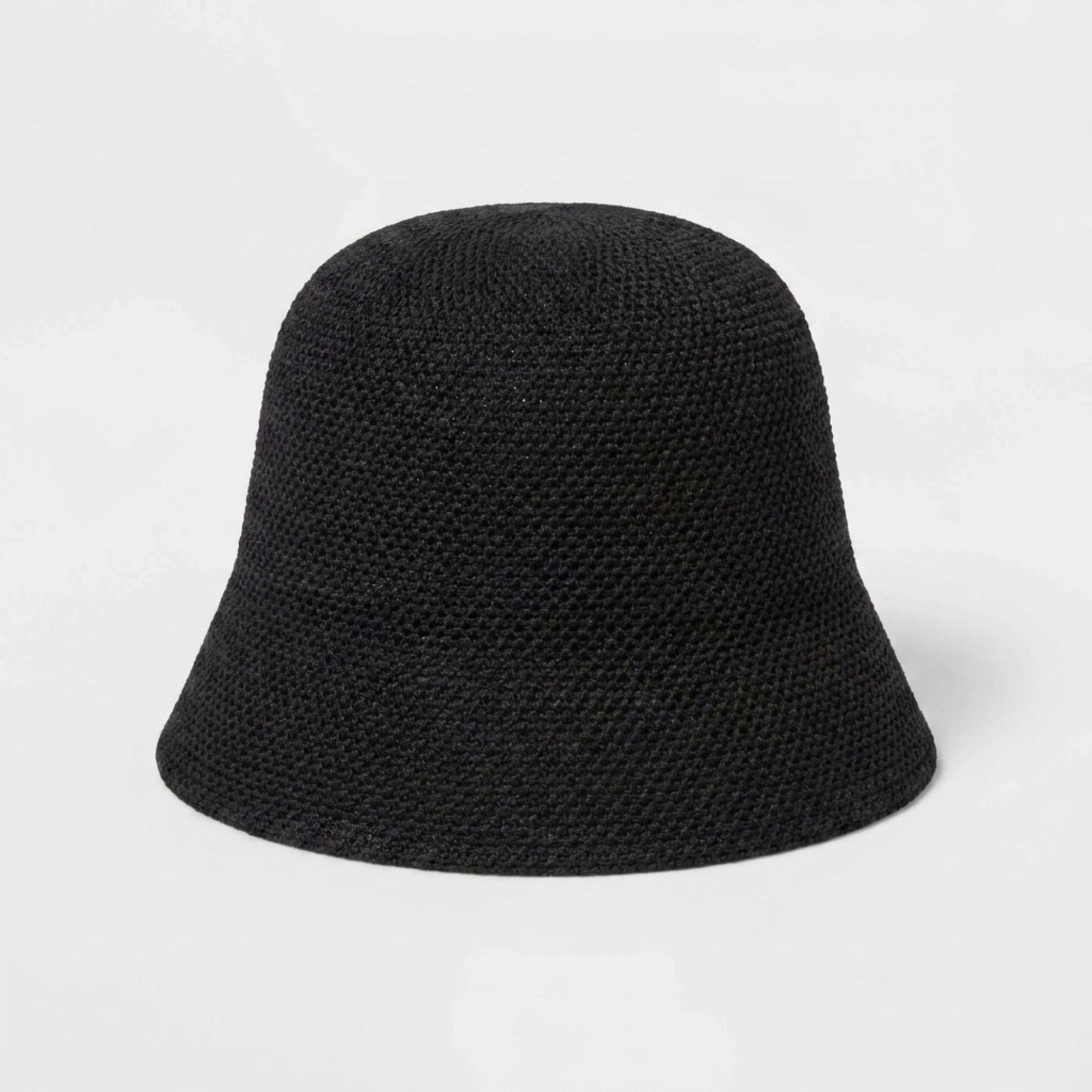 Anna-Kaci Women's Crochet Bucket Hat with Openwork Texture and Short Brim