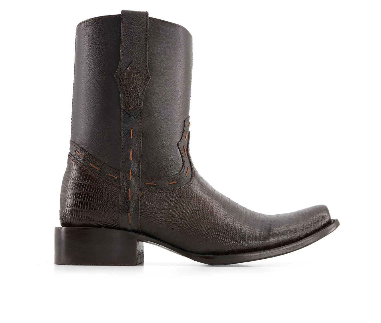 Forastero Mens Leather Cowboy Boots Square Toe