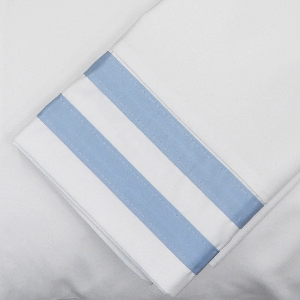 Egyptian Linens 608 Thread Count Cotton Banded Pillowcase Set