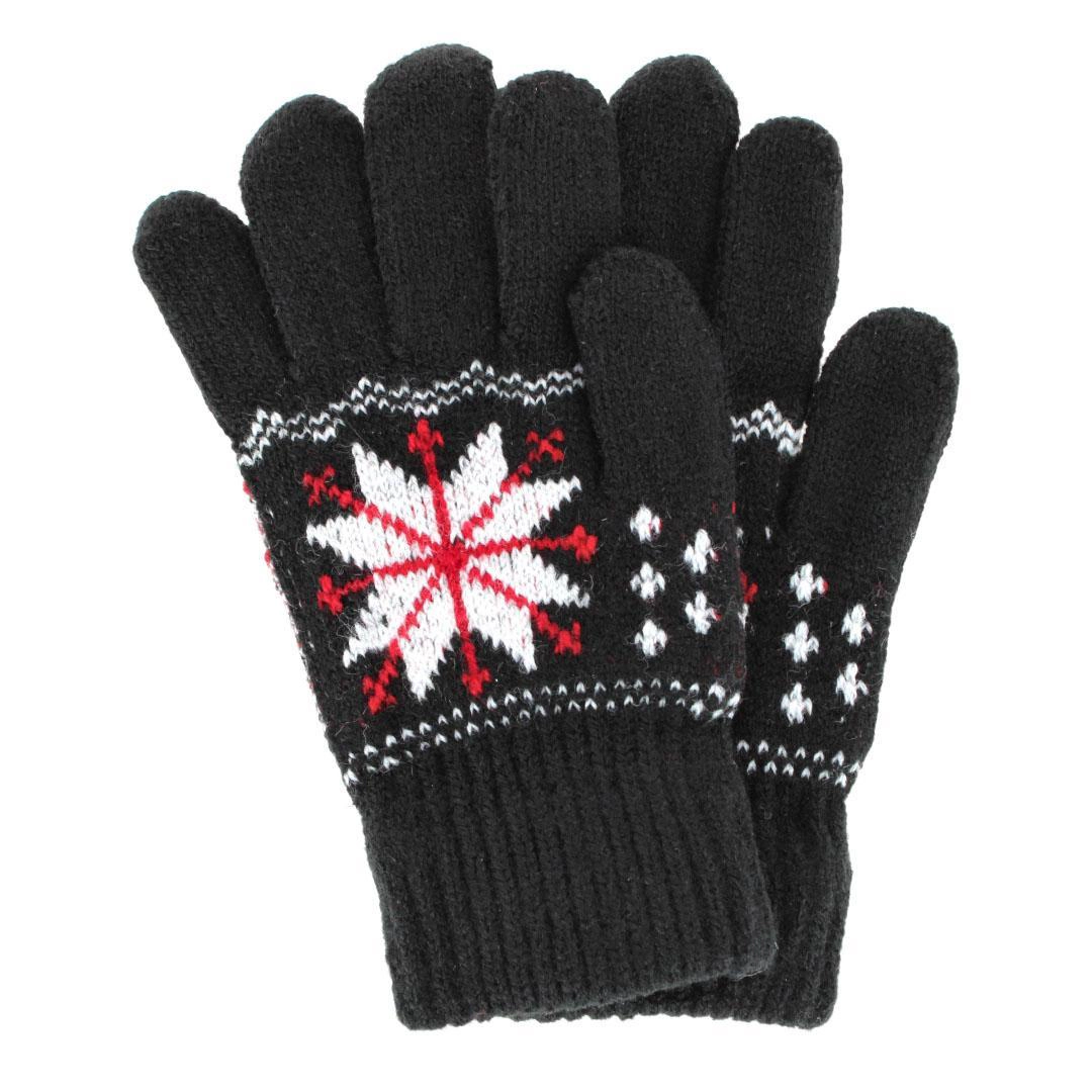 CTM® Kid's Snowflake Pattern Winter Gloves