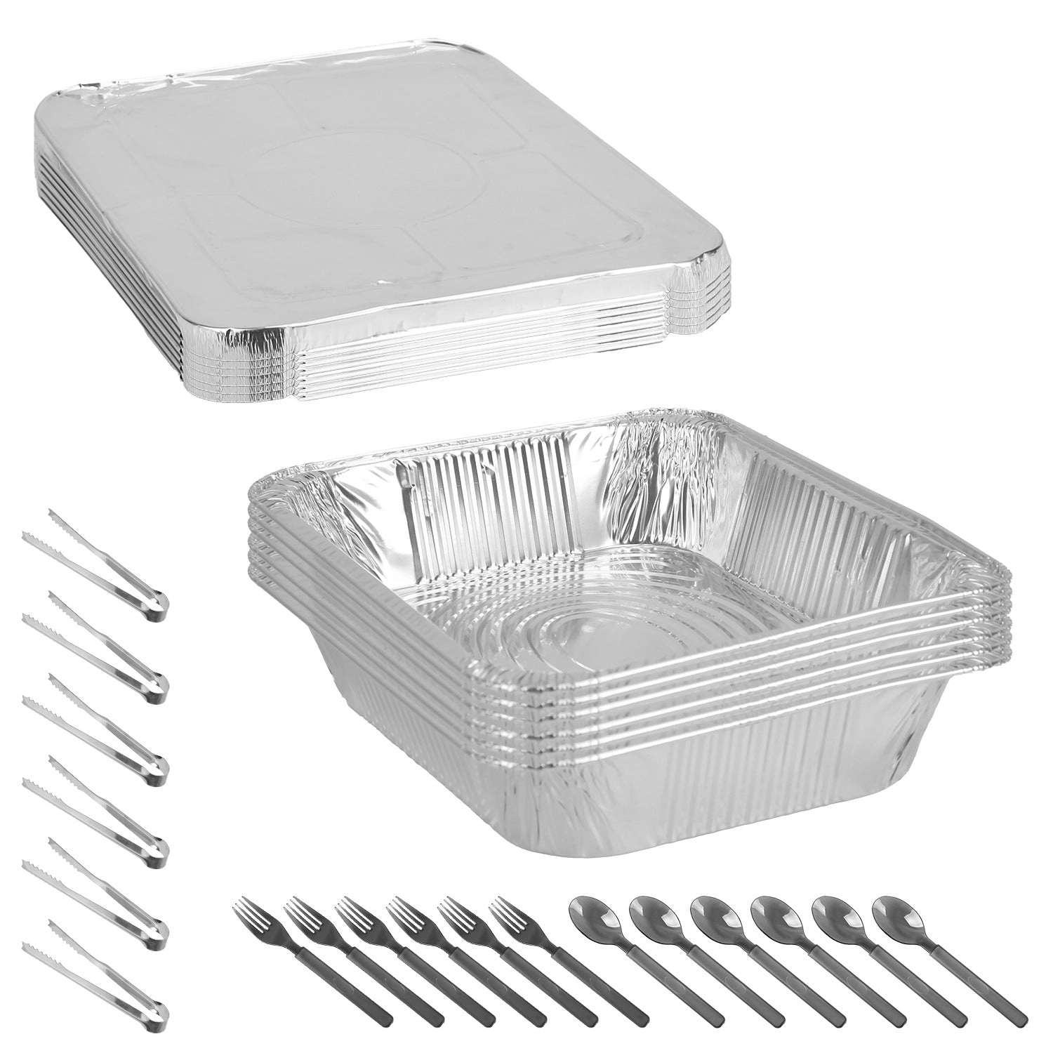 GBruno 6-Piece Disposable Chafing Dish Buffet Set