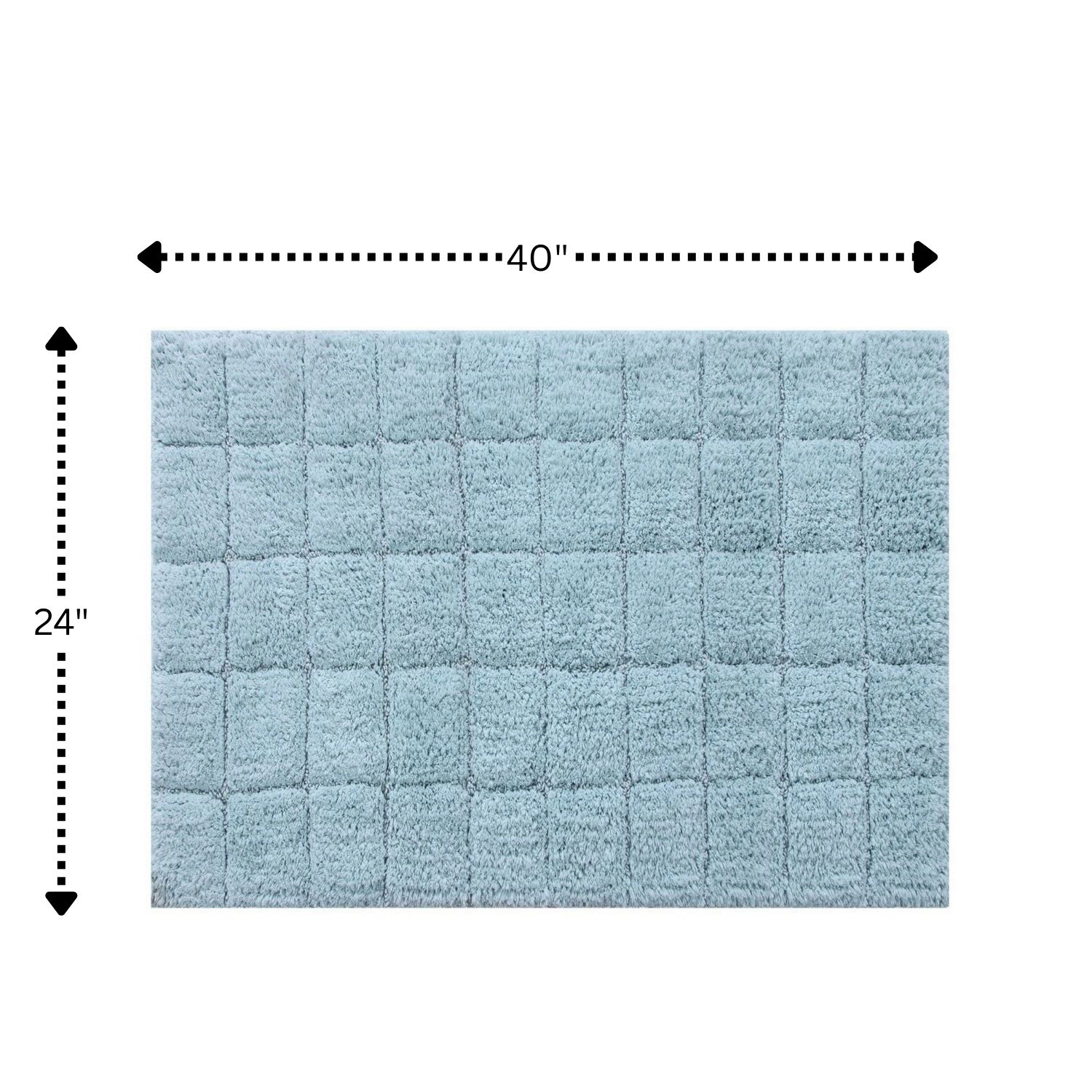 Summer Tile 220 GSF Non Skid Back Bath Rug 24in x 40in by Knightsbridge