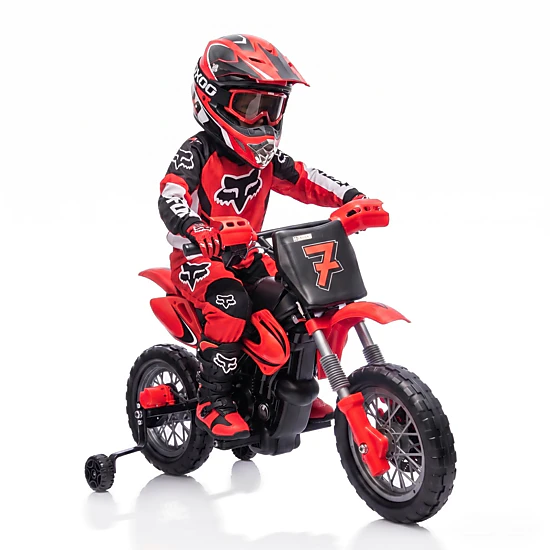 Enjyam 12V Kids Ride On Motorcycle with Dual Motors, 3-Wheel Electric Bike with Lights & Sounds for Boys & Girls
