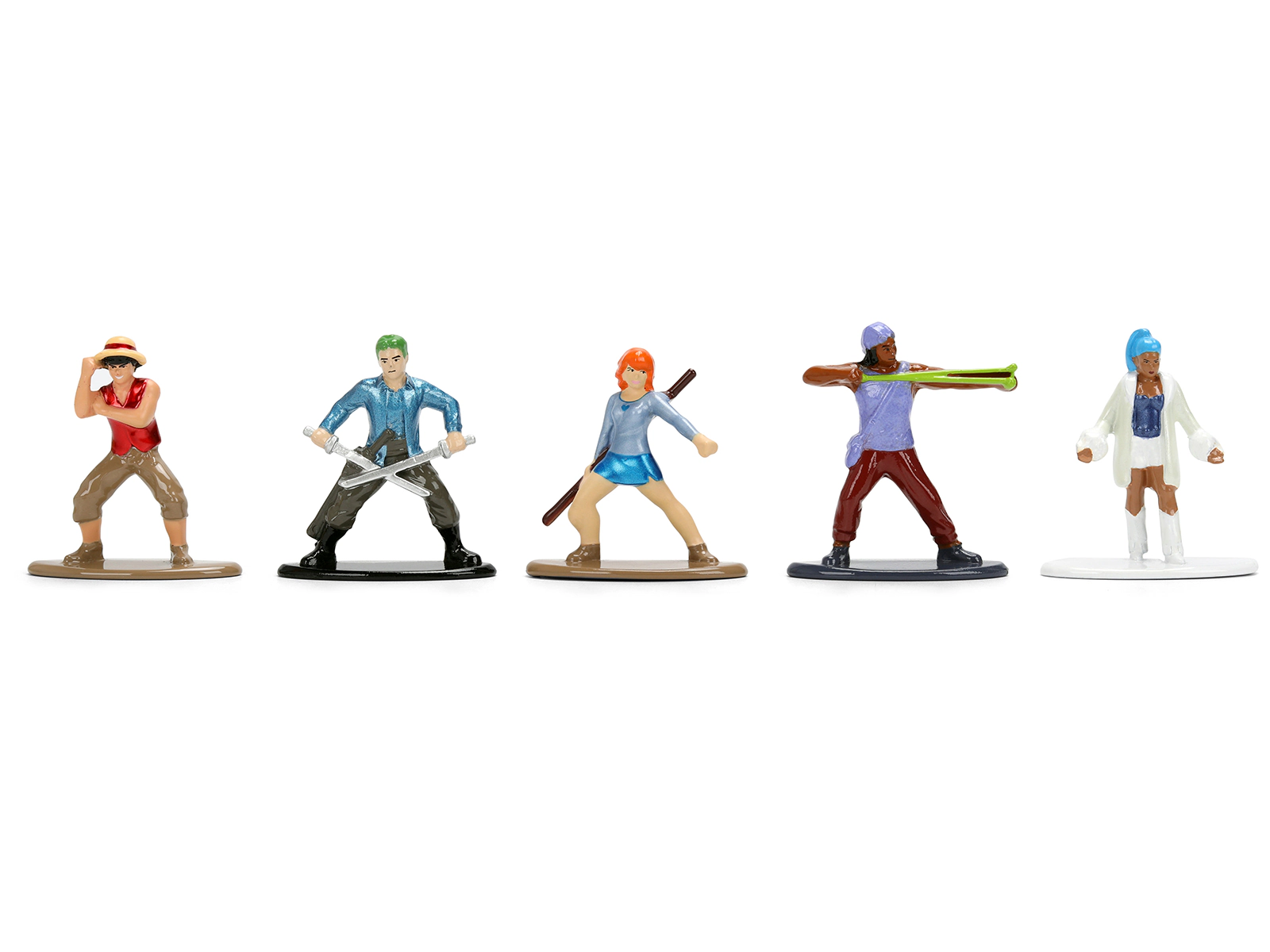 Jada Set of 12 Diecast Figures "One Piece" (2023-Current) TV Series "Metalfigs" Series Diecast Models by Jada