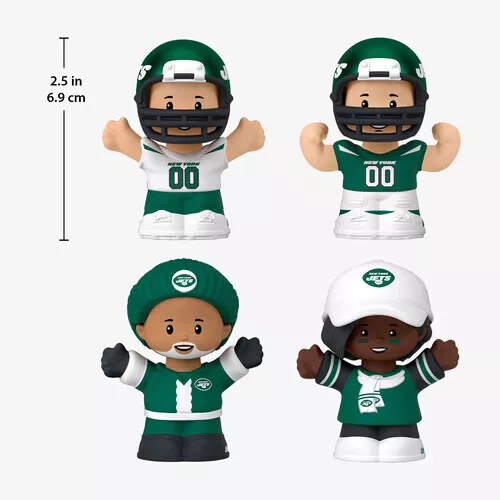 Fisher Price Little People x NFL Collector New York Jets Figure 4-Pack
