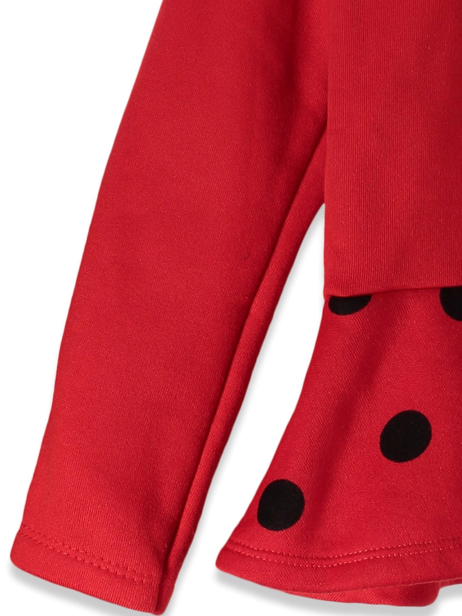 Disney Minnie Mouse Girls' Fleece 2-Piece Sweatshirt and Leggings Set