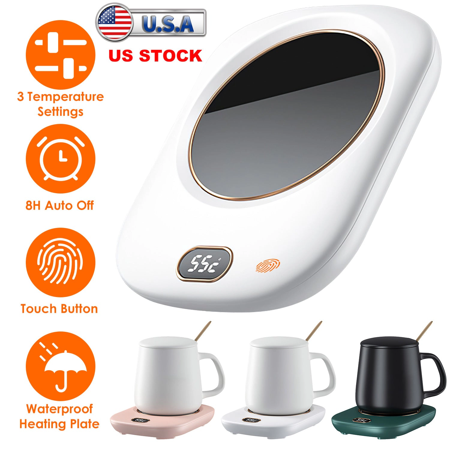 GBruno USB Electric Coffee Mug Warmer