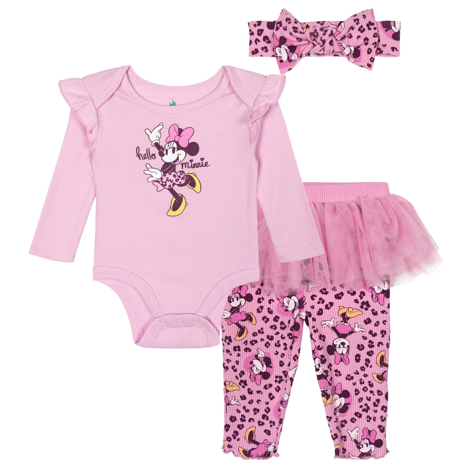 Disney Baby Girls' Bodysuit and Tutu Leggings Set
