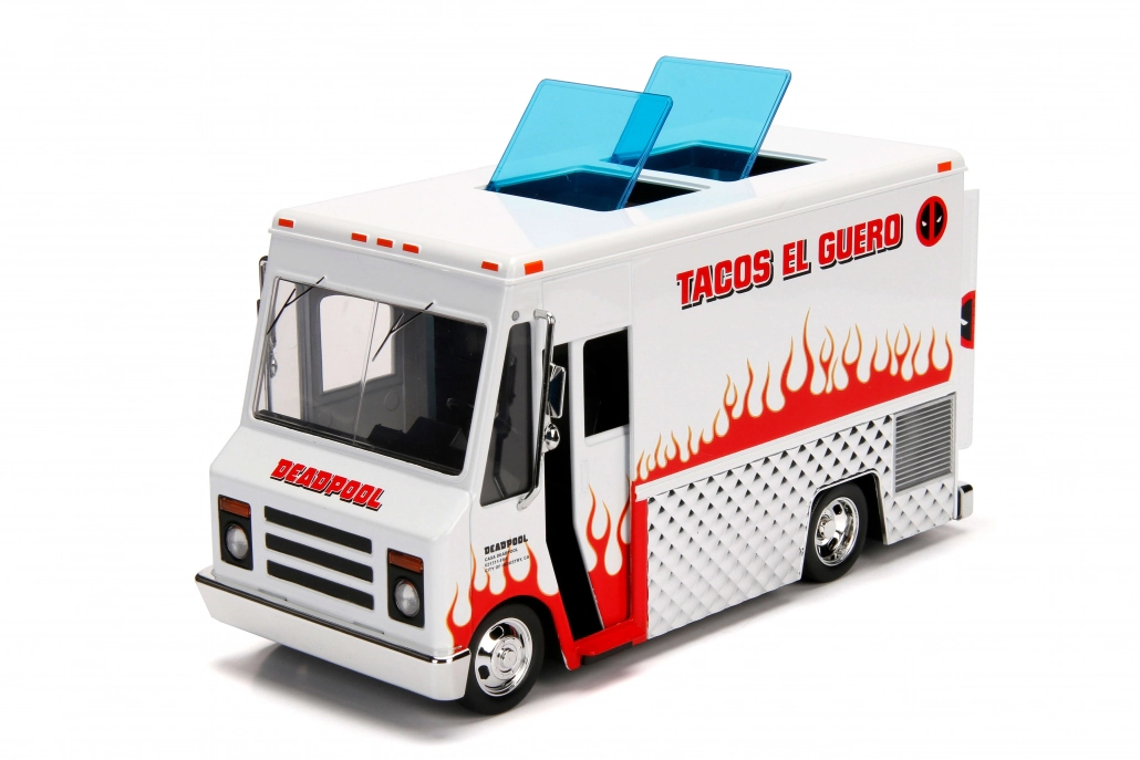 Jada Deadpool Taco Truck with Deadpool Diecast Figurine "Marvel" Series 1/24 Diecast Model by Jada
