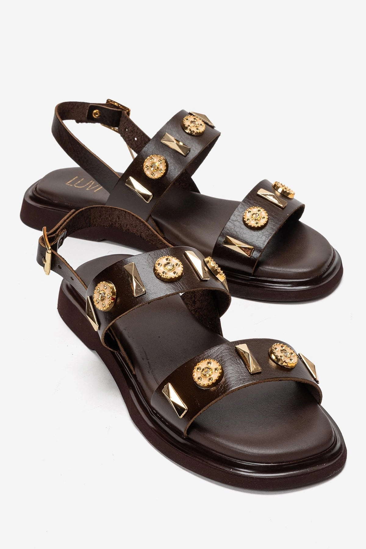 Forever & Always Womens Libera Leather Sandals