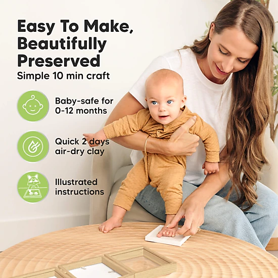 KeaBabies Fond Hand & Footprint Keepsake Frame