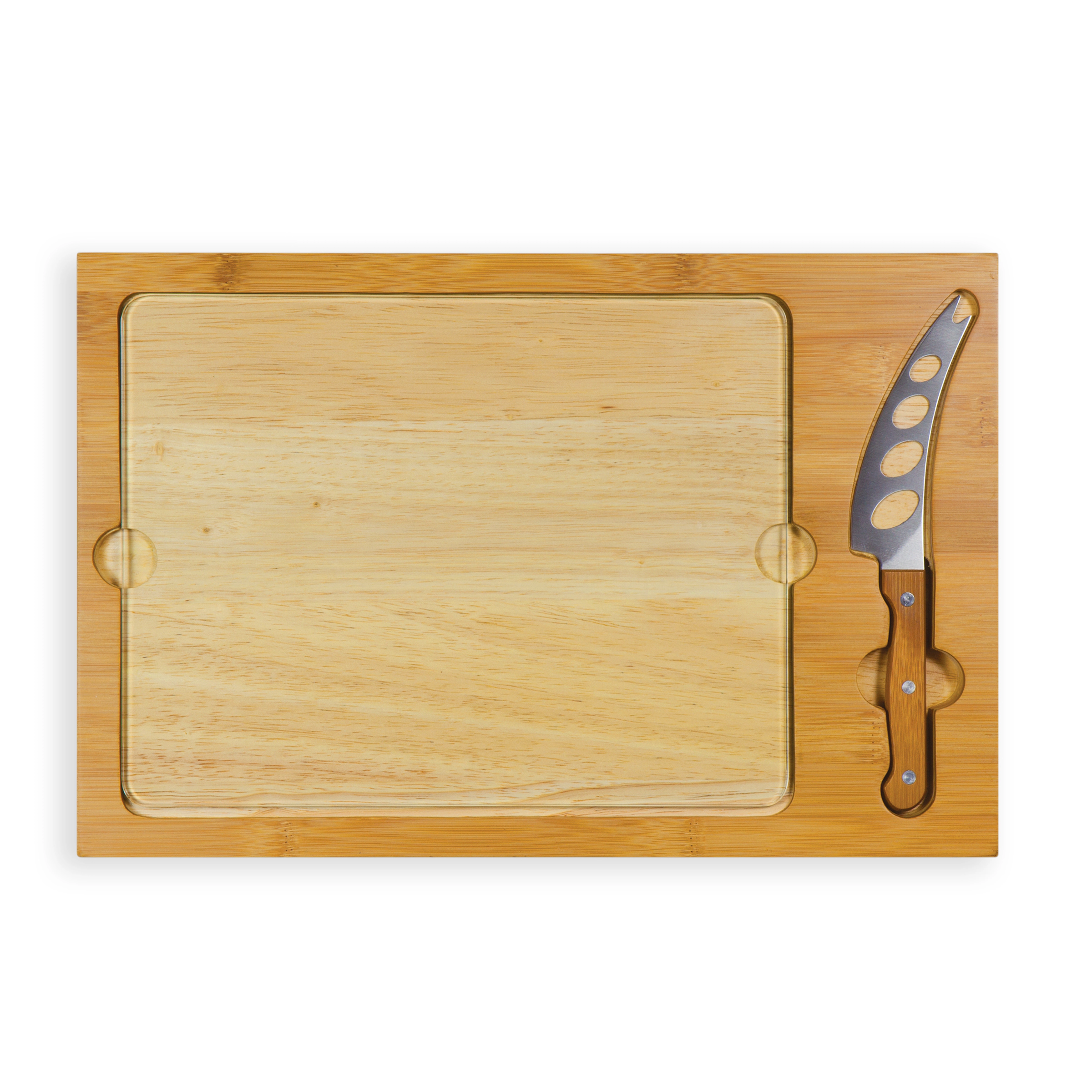 TOSCANA Icon Glass Top Cutting Board & Knife Set