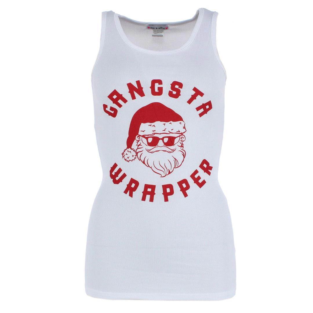 em & alfie Women's Gangsta Wrapper Christmas Pajama Set