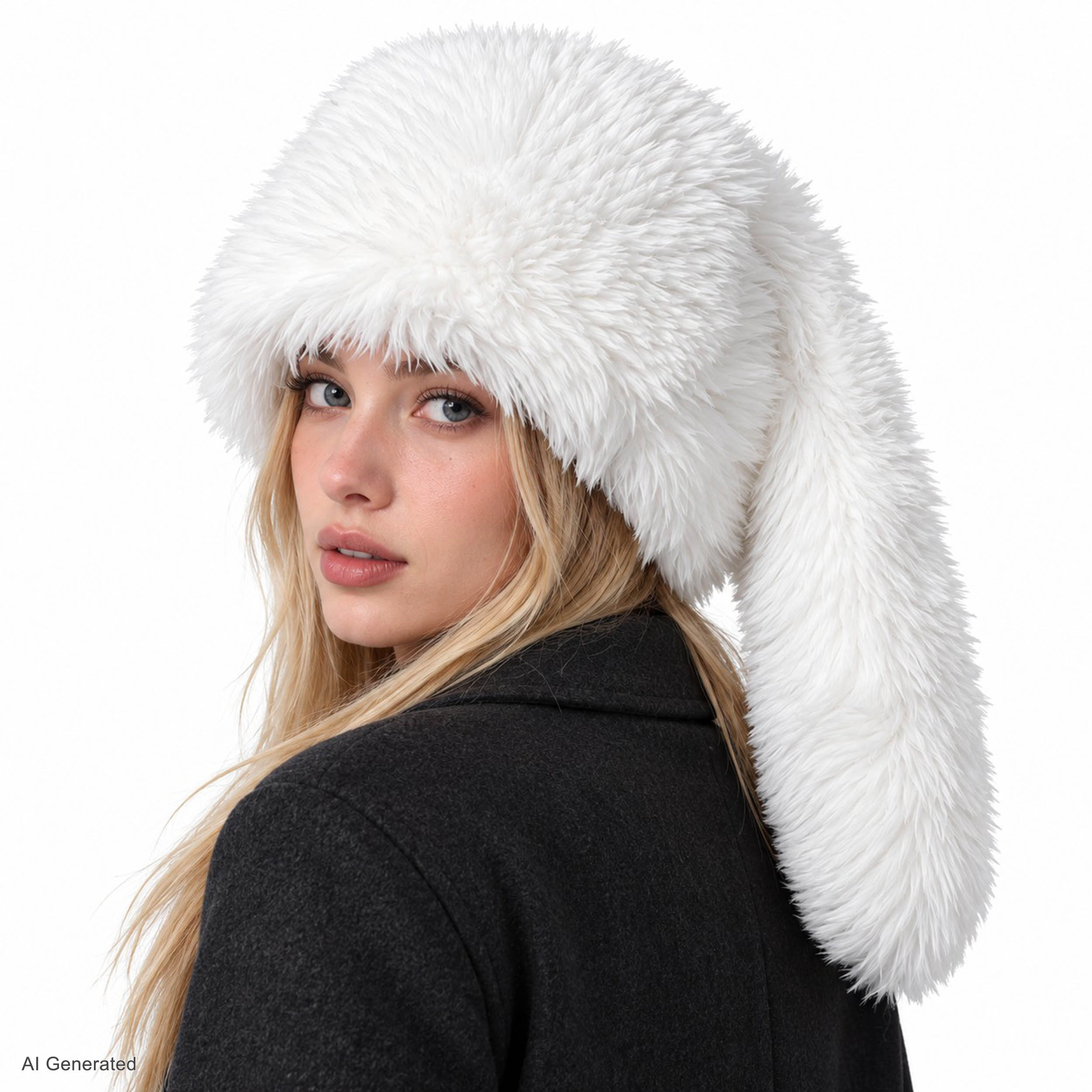 Anna-Kaci Womens Faux Fur Trapper Hat Long Ear Flaps Plush Winter Hat