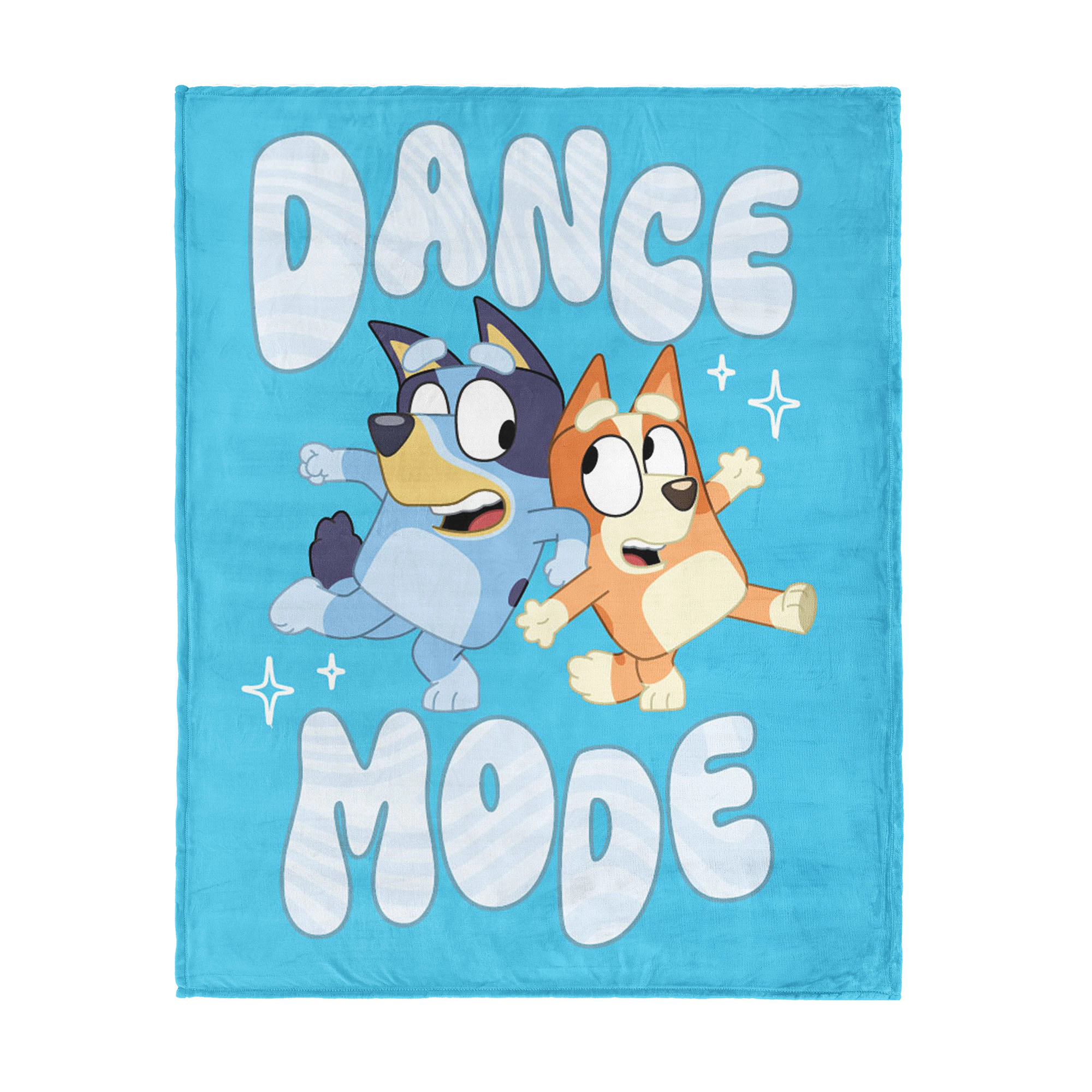Sweet Home Collection Kids Bluey "Dance Mode" Micro Raschel Throw Blanket 46"x60"