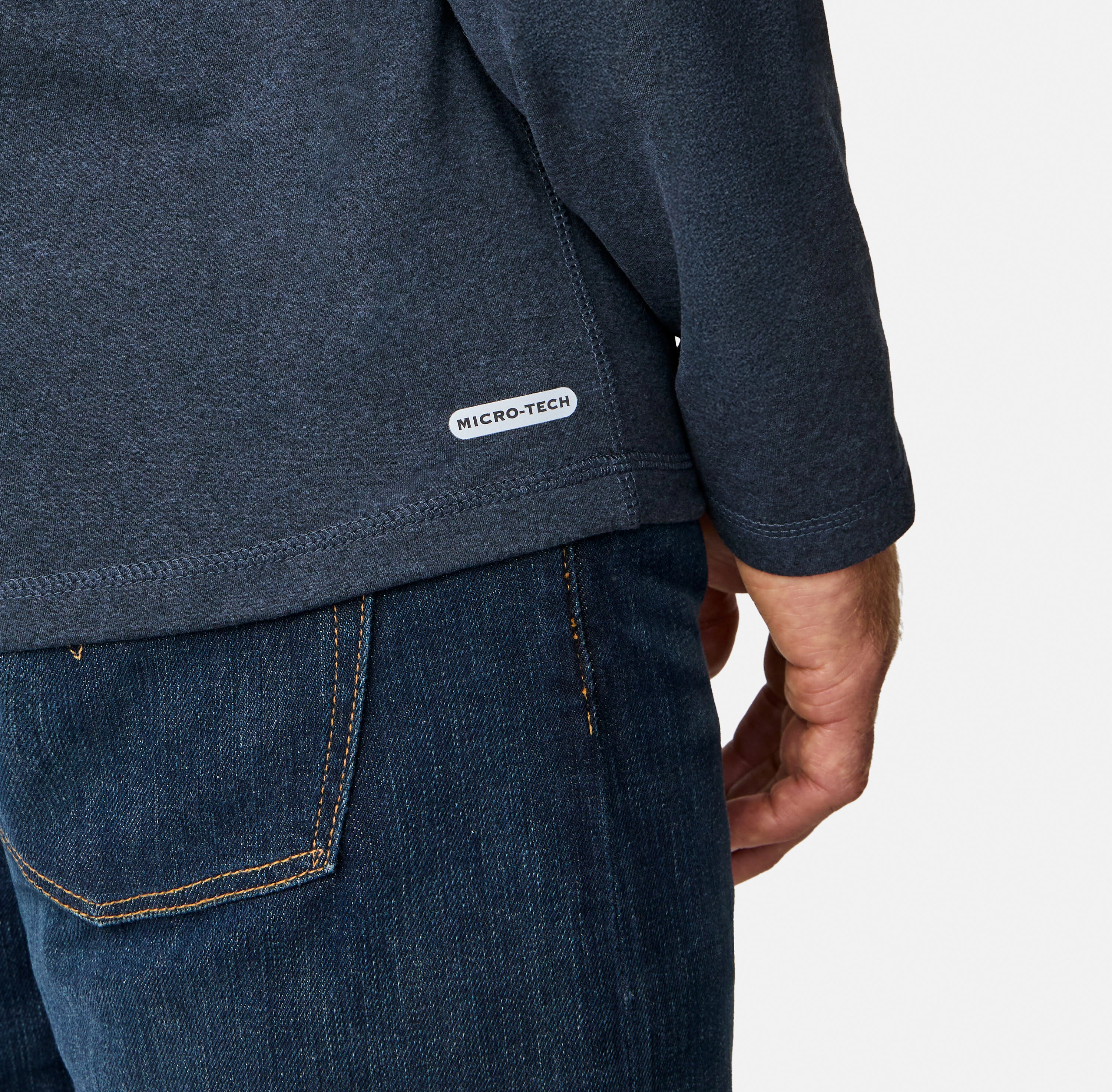 Free Country Men's FreeCycle® Sueded Long Sleeve Crew Neck