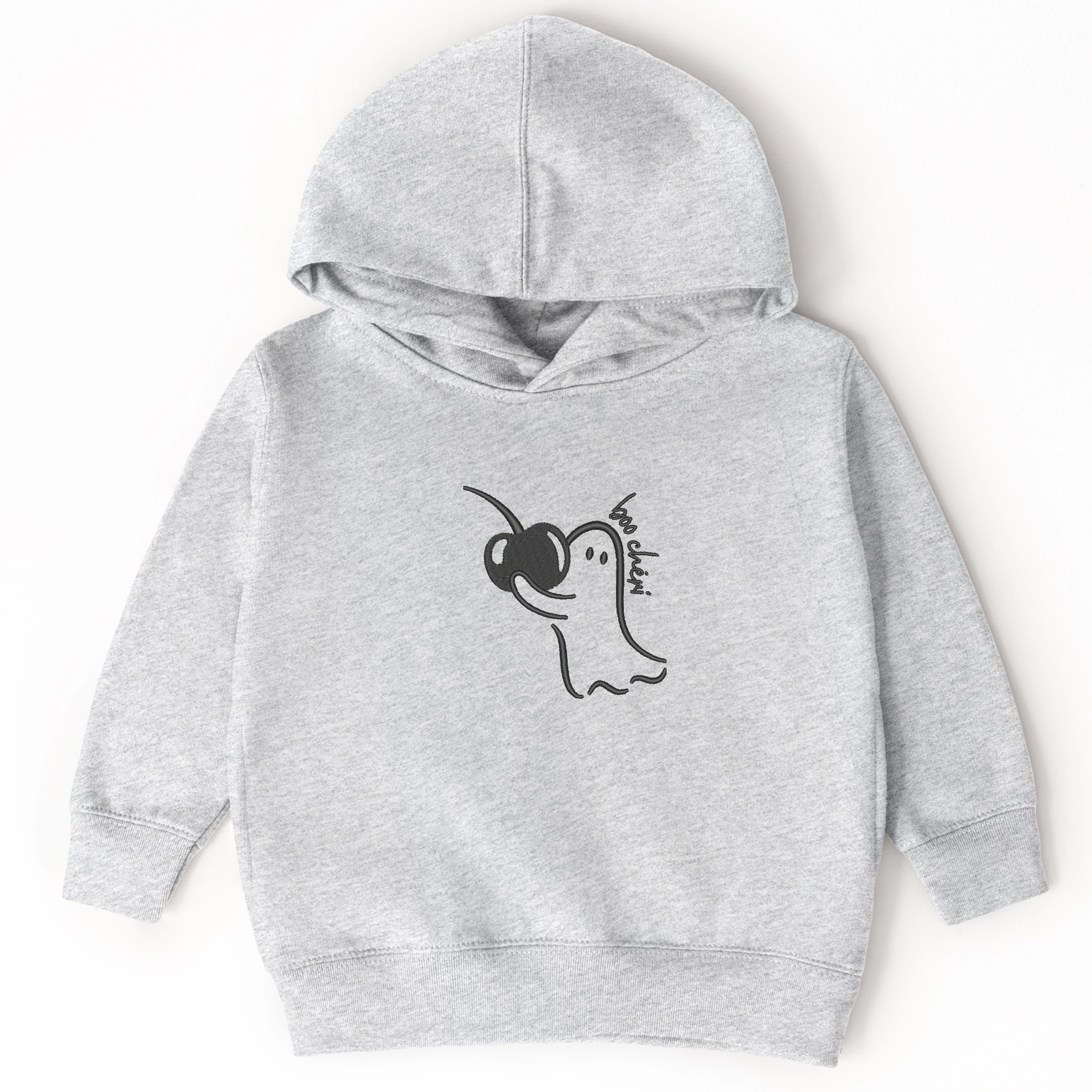 The Juniper Shop - Toddler Hoodie Embroidered Boo Cheri Ghost