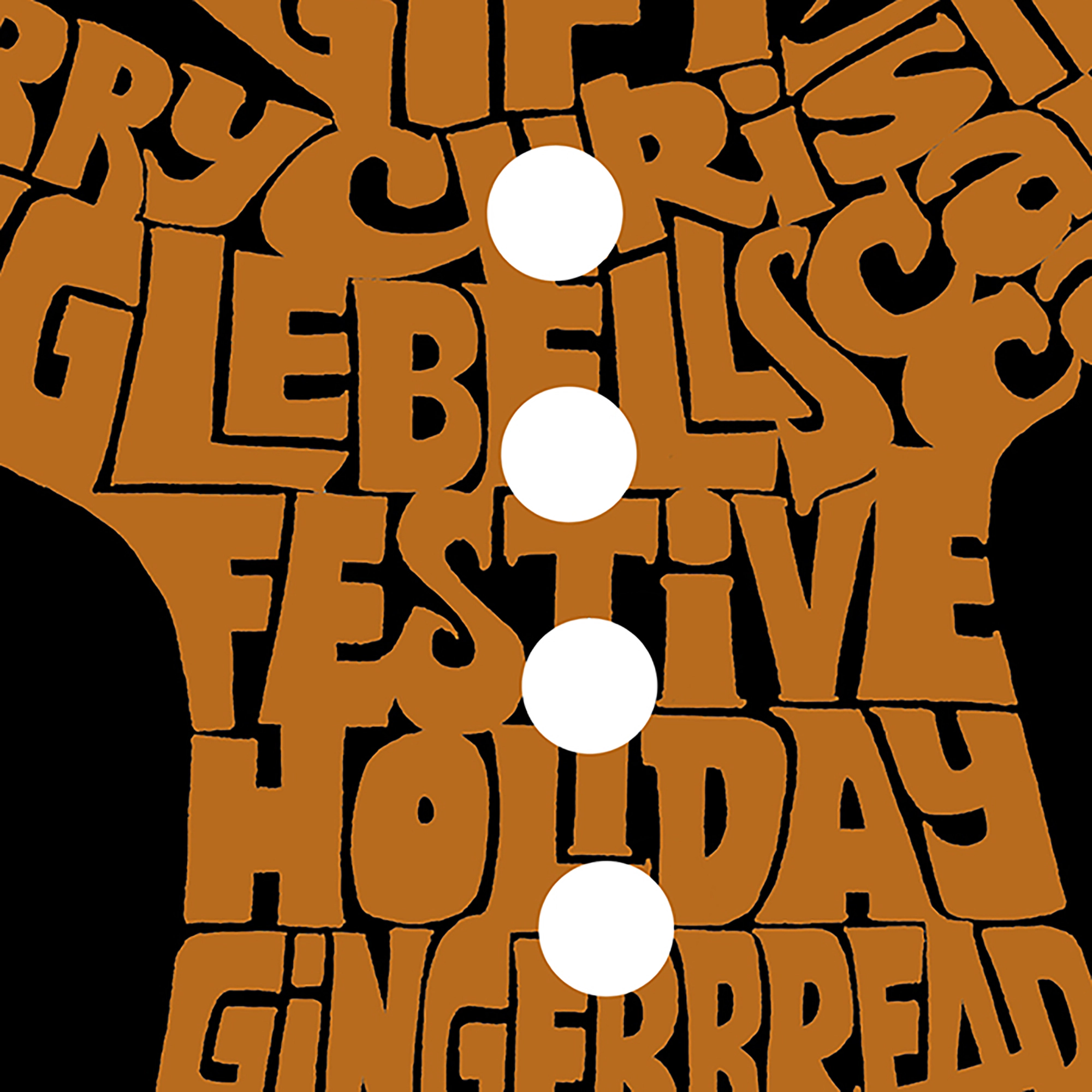 LA Pop Art Men's Cotton-Poly Word T-Shirt - Gingerbread