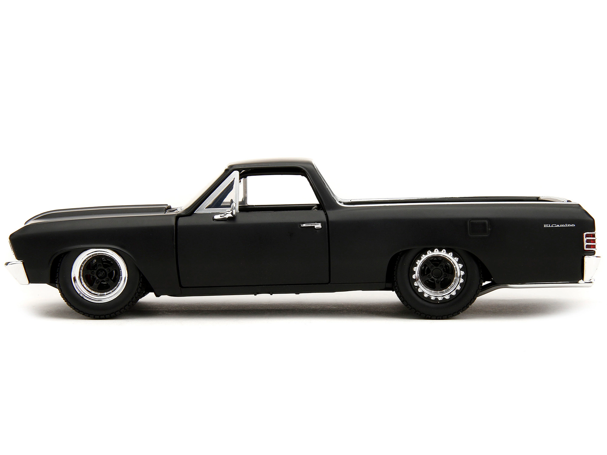 Jada 1967 Chevrolet El Camino Matt Black "Fast & Furious" Series 1/ Diecast Model Car by Jada
