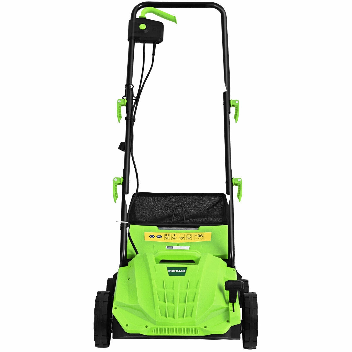 LJG 13 Inch 12 Amp Electric Scarifier with Collection Bag and Removable Blades
