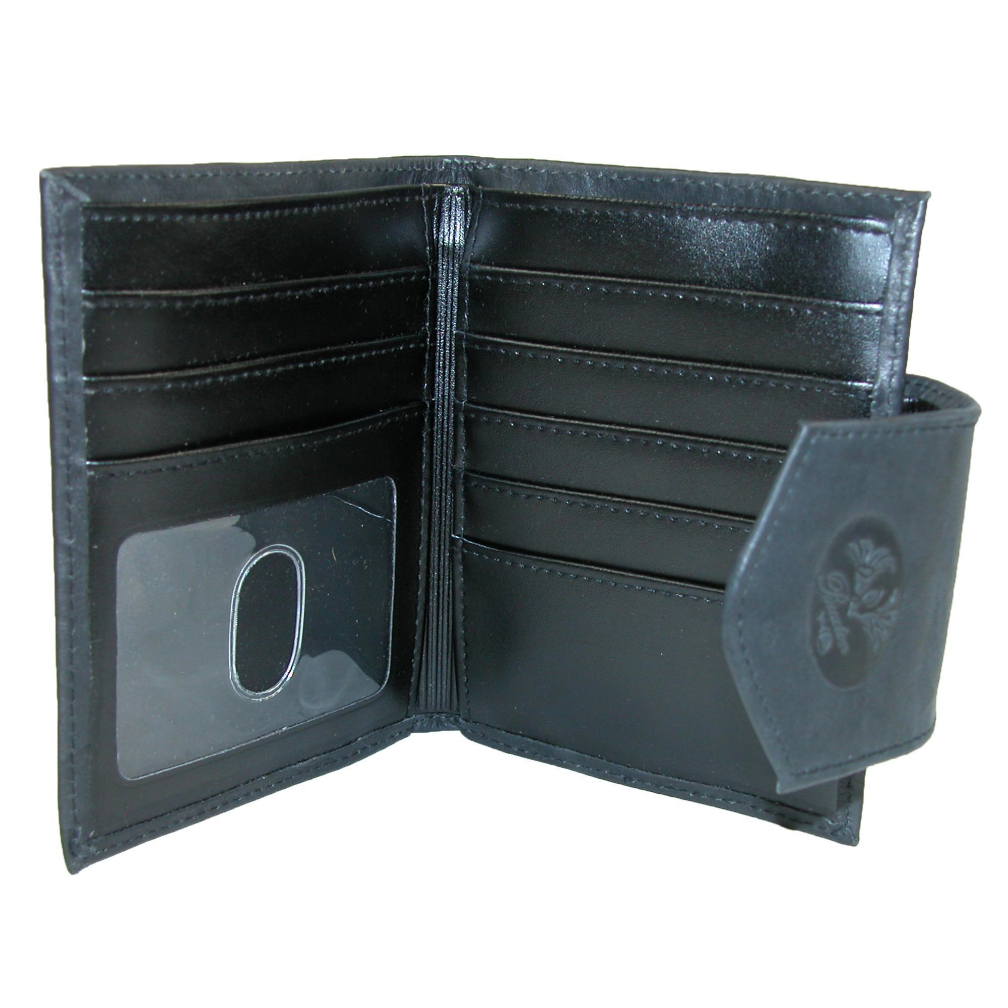 Buxton Women's Leather Attache Clutch Cardex Wallet and Coin Purse