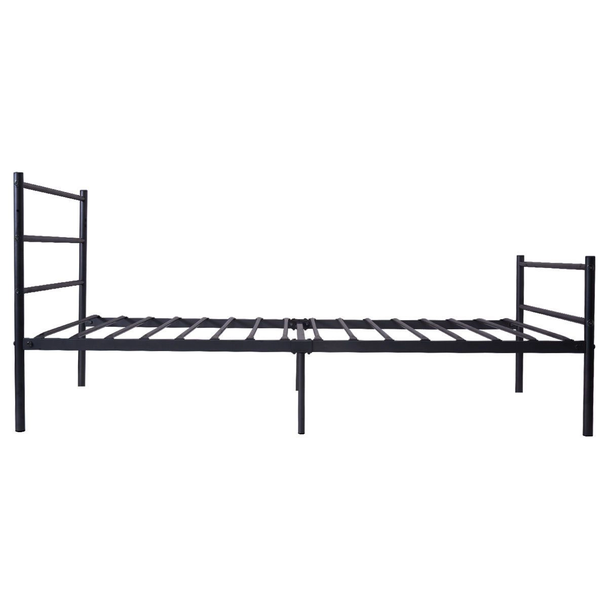 SlickBlue Heavy Duty Twin Metal Bed Frame with Headboard and Supports