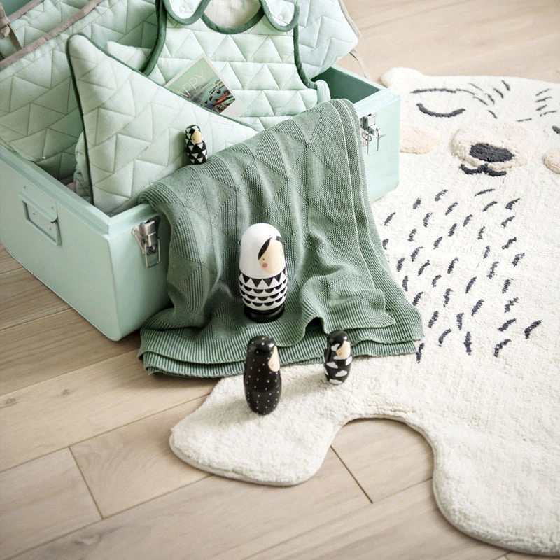 Nattiot Washable Cotton With Little Bear Kids Rug - Odino