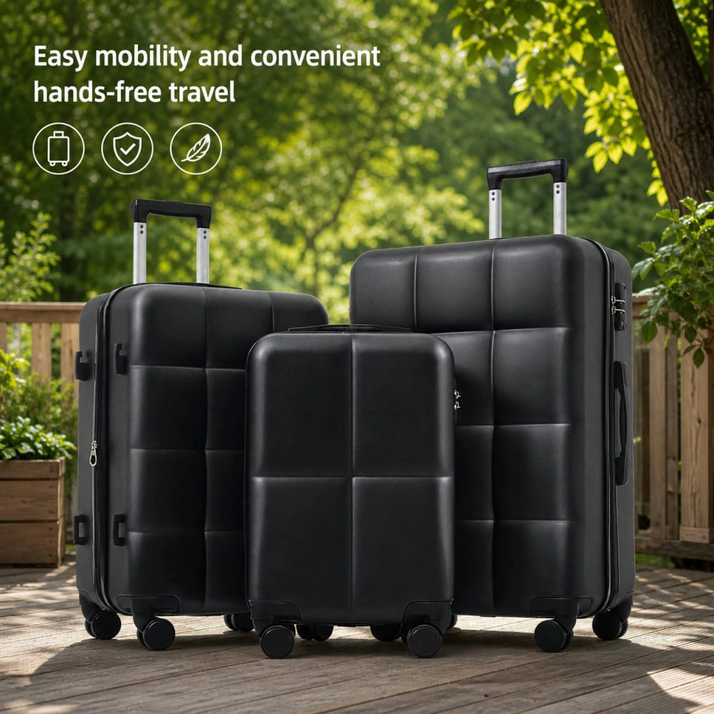 WOW PIONEER Lightweight Hard Case Checked Luggage