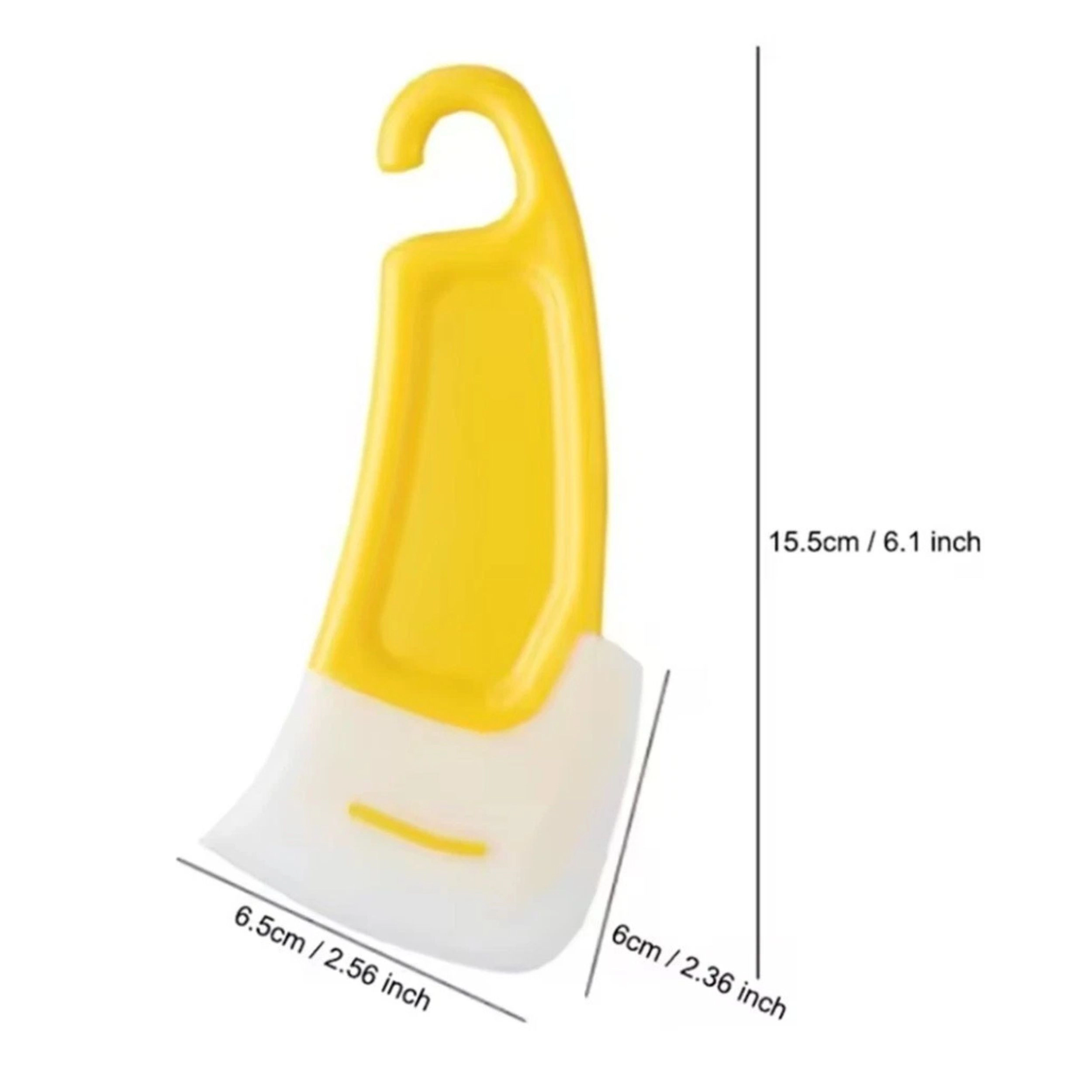 Home Collection Pack of 2 Silicone Pot Scraper Non-Scratch Dish Cleaning Tool for Cookware