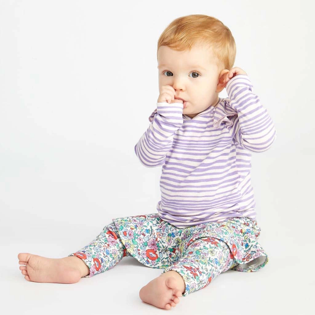 Rockets of Awesome Stripe 2-Fer Bodysuit For Baby Girl