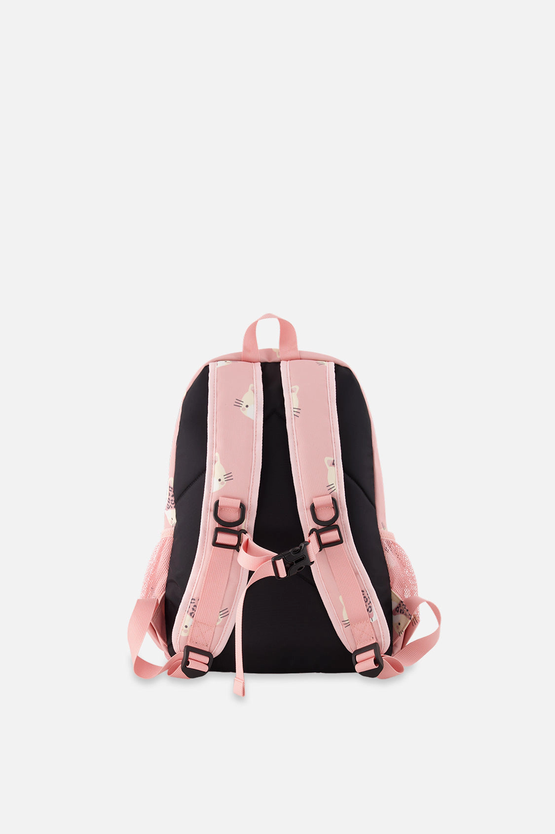 Deux par Deux Girls Leopard Print Three-Compartment Preschool Backpack