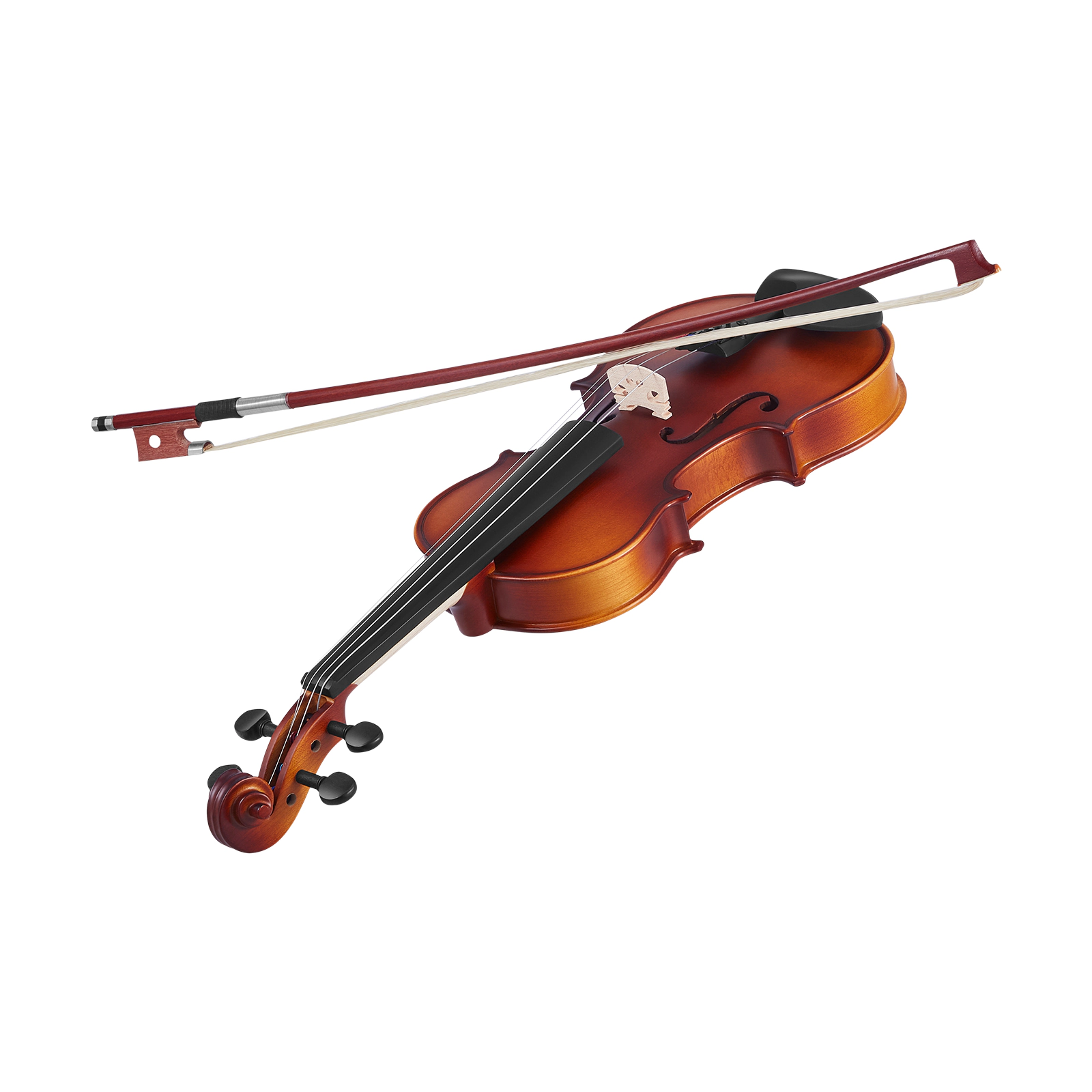 HONGGE Violin for Adults, Fiddle Set Beginners Student with Hard Case, Rosin, Bow, Shoulder Rest, Bridge