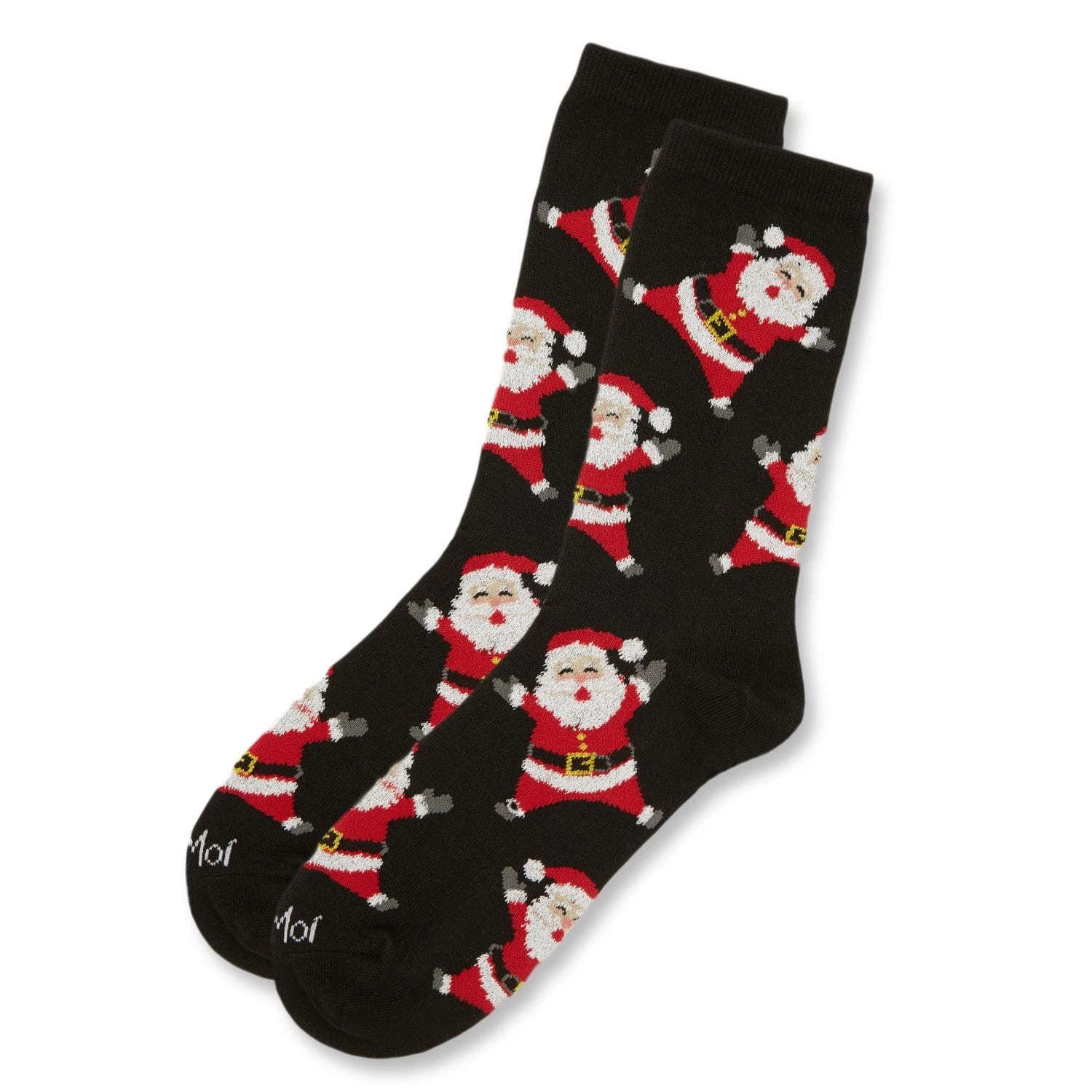 MeMoi Women's All Over Santa Holiday Crew Socks