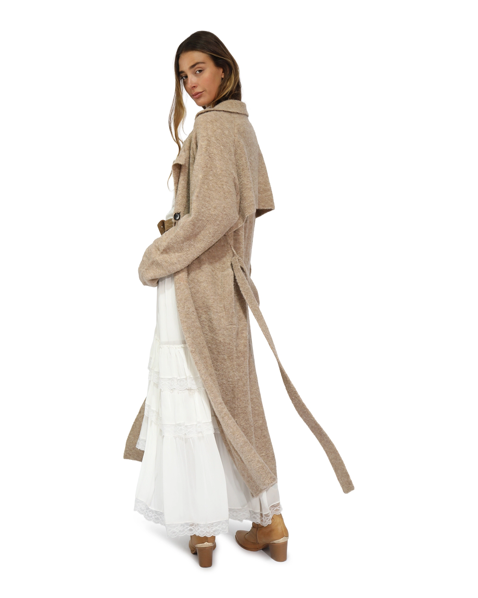 Belle & Bloom Live Dream Maxi Trench Cardigan