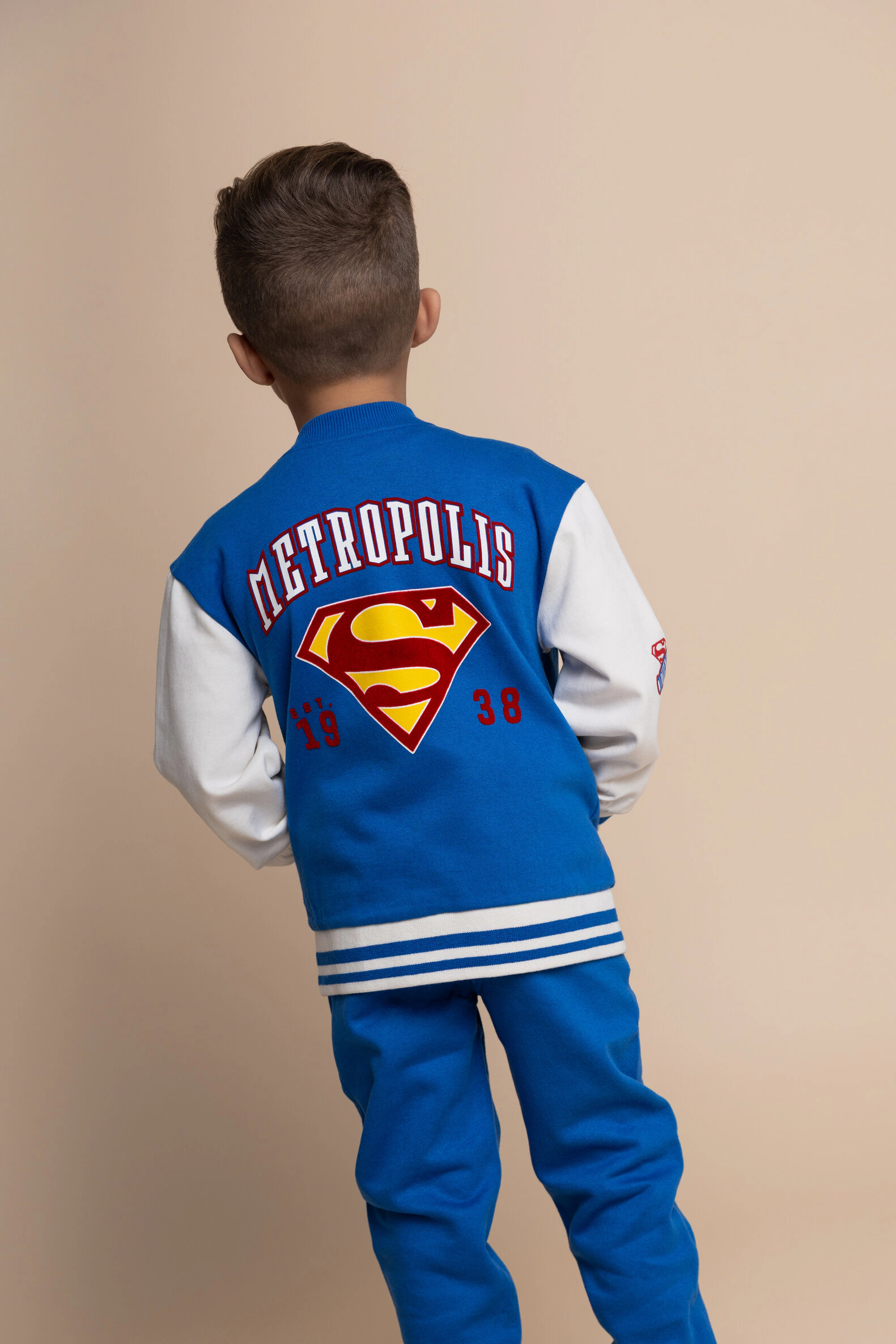 DC Comics Justice League Boys' Fleece Varsity Jacket and Pants Set
