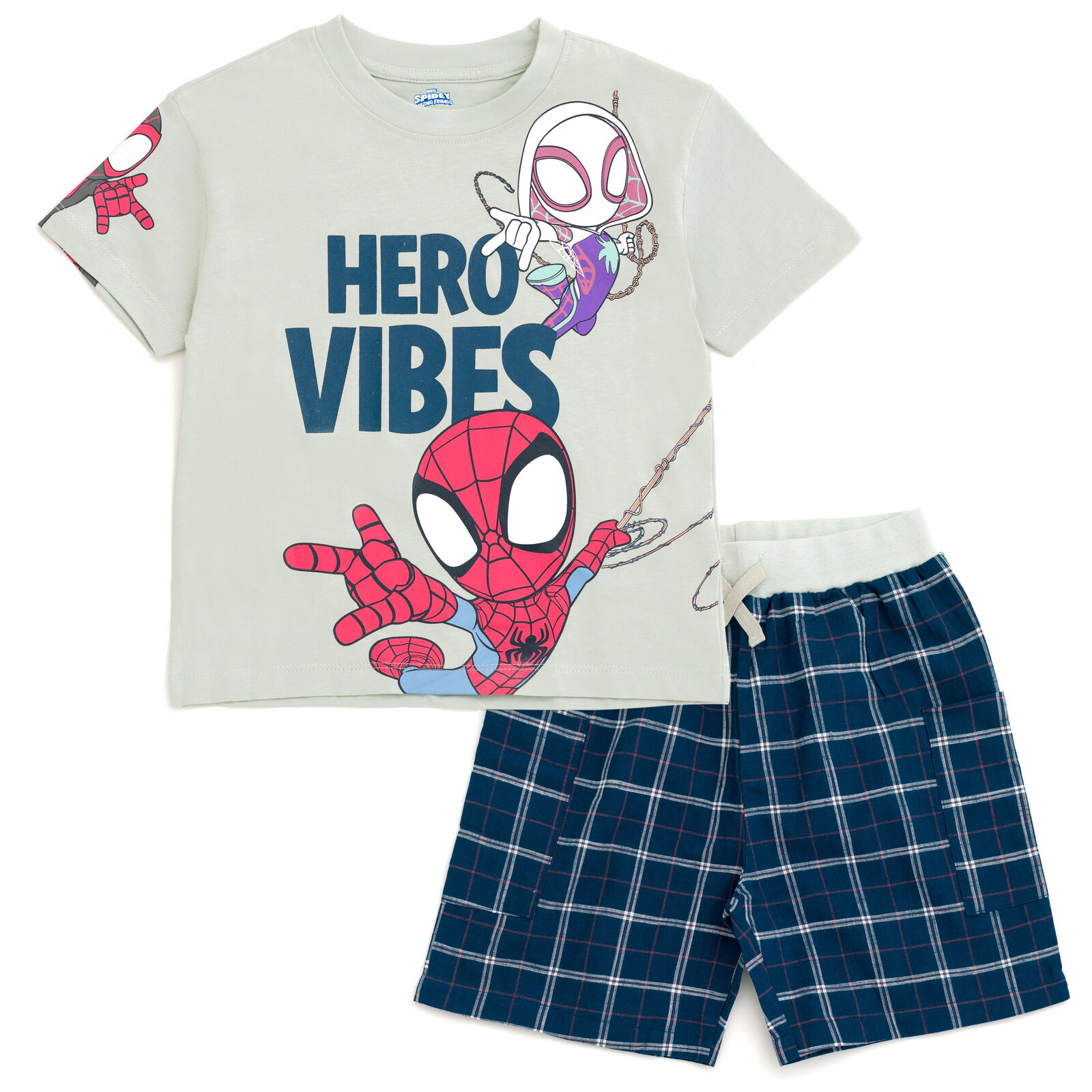 Marvel Spidey and His Amazing Friends Boys' 2-Piece T-Shirt Shorts Set