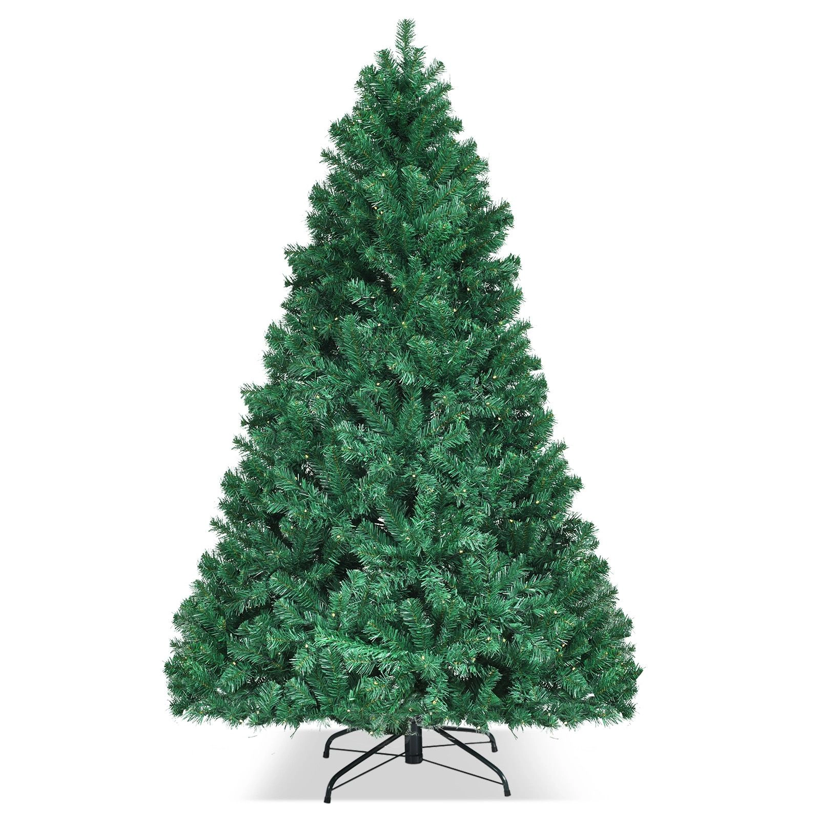 SlickBlue 7 Ft Pre-Lit Artificial Christmas Tree with LED Lights
