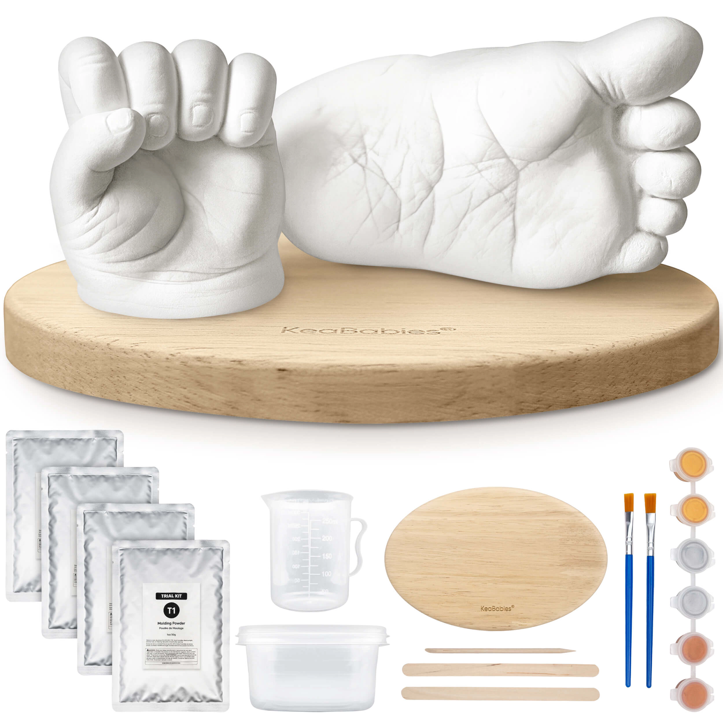 KeaBabies Reve Baby Casting Kit for Hand and Foot