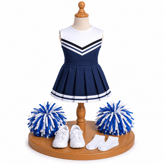 MBD® 18 Inch Doll Clothes- Blue Cheerleader Outfit for 18 Inch Kennedy and Friends Dolls