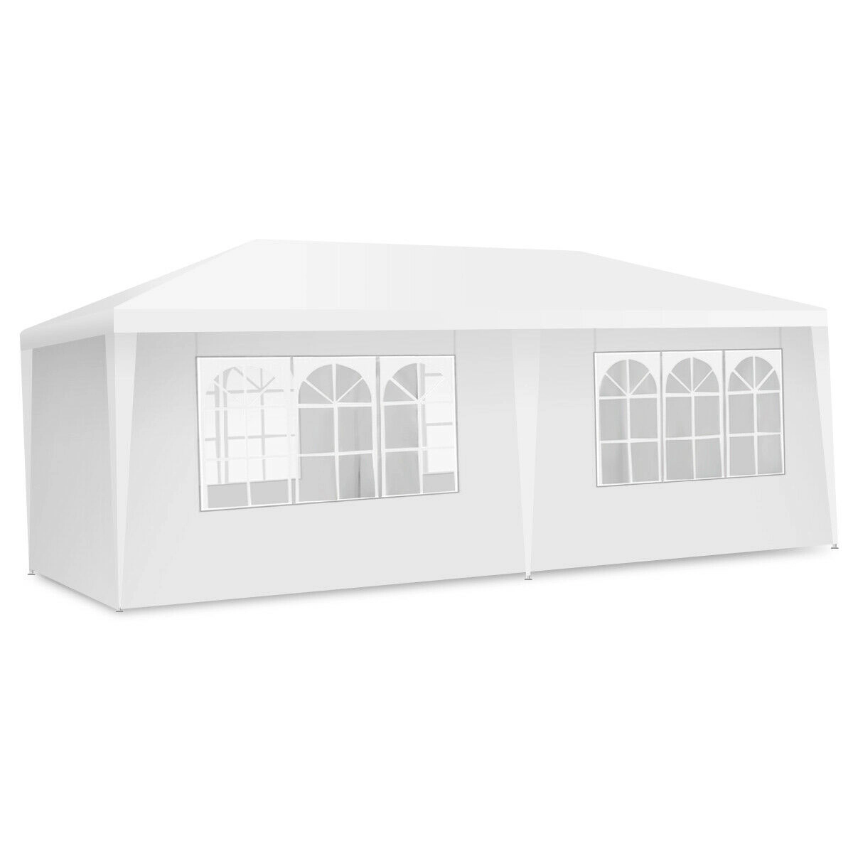 LJG 10 x 20 Feet 6 Sidewalls Canopy Tent with Carry Bag
