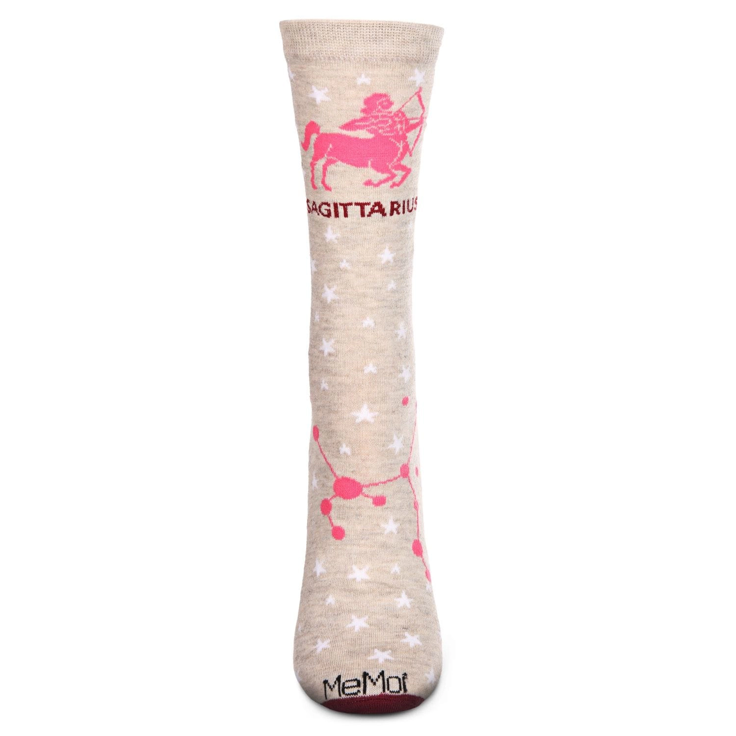 MeMoi Women's Sagittarius Zodiac Sign Crew Socks