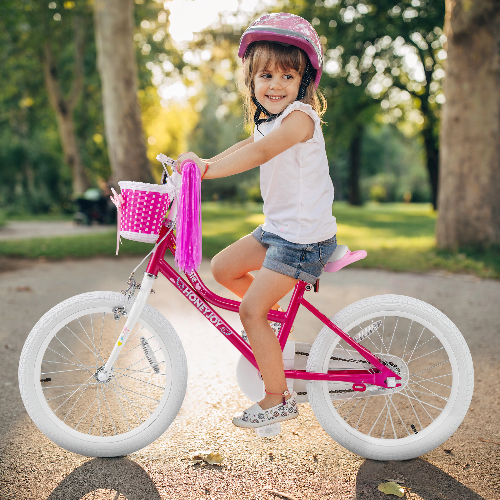 Hivvago Kids Bicycle 18 Inch Toddler and Kids Bike with Training Wheels for 6-8 Year Old Kids